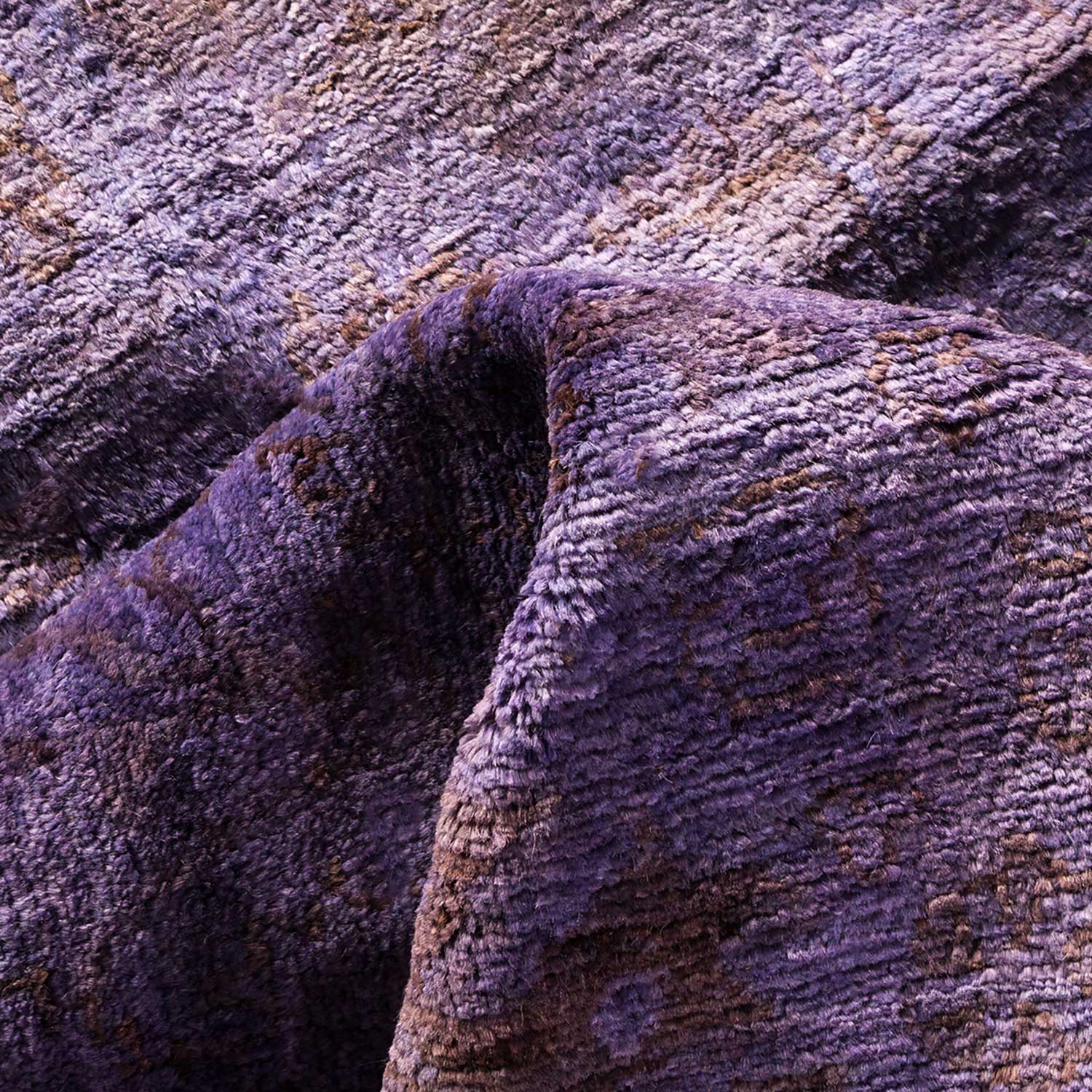 Purple Transitional Wool Rug - 8'10" x 17'5" - Image 8