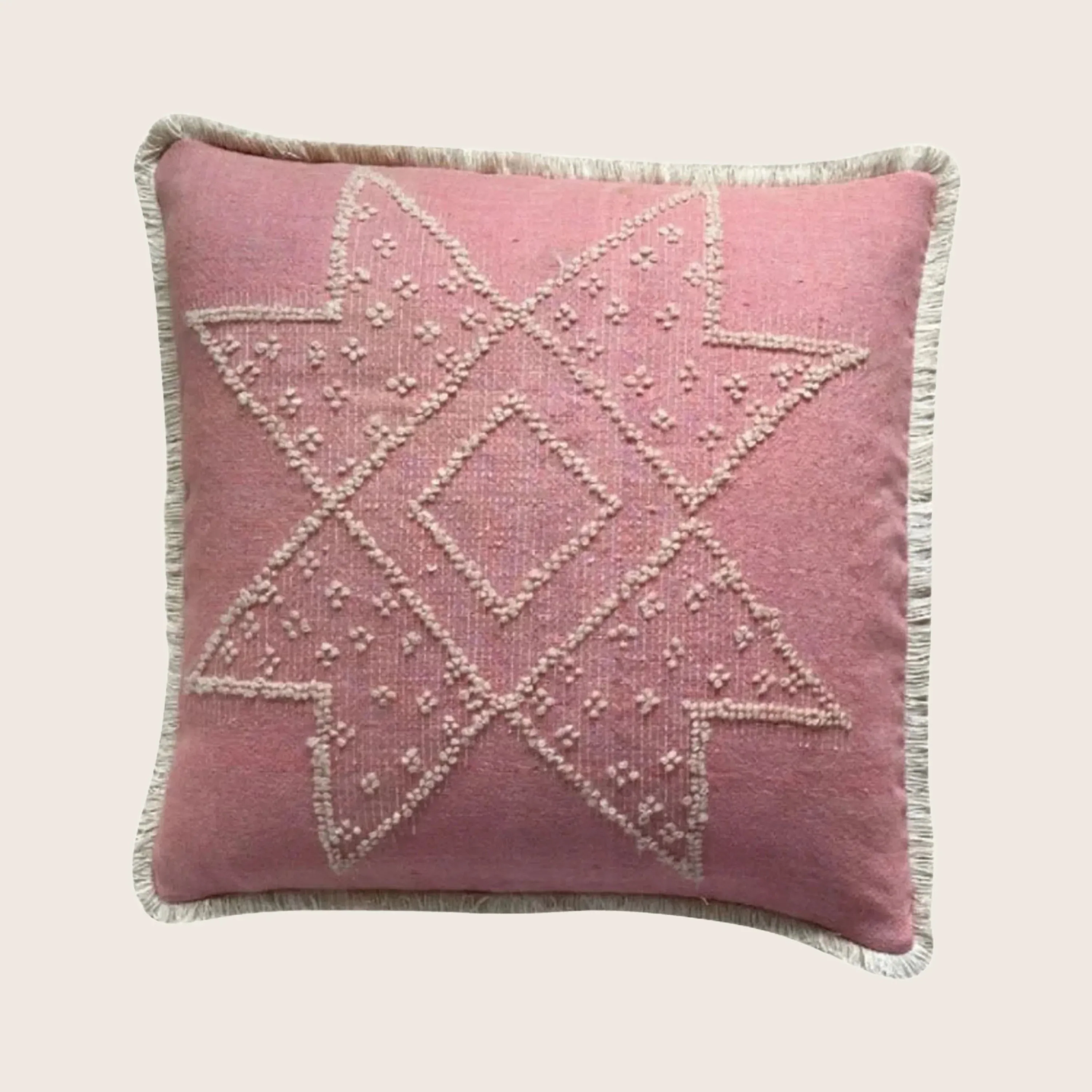 Vintage Handspun Wool Pillow