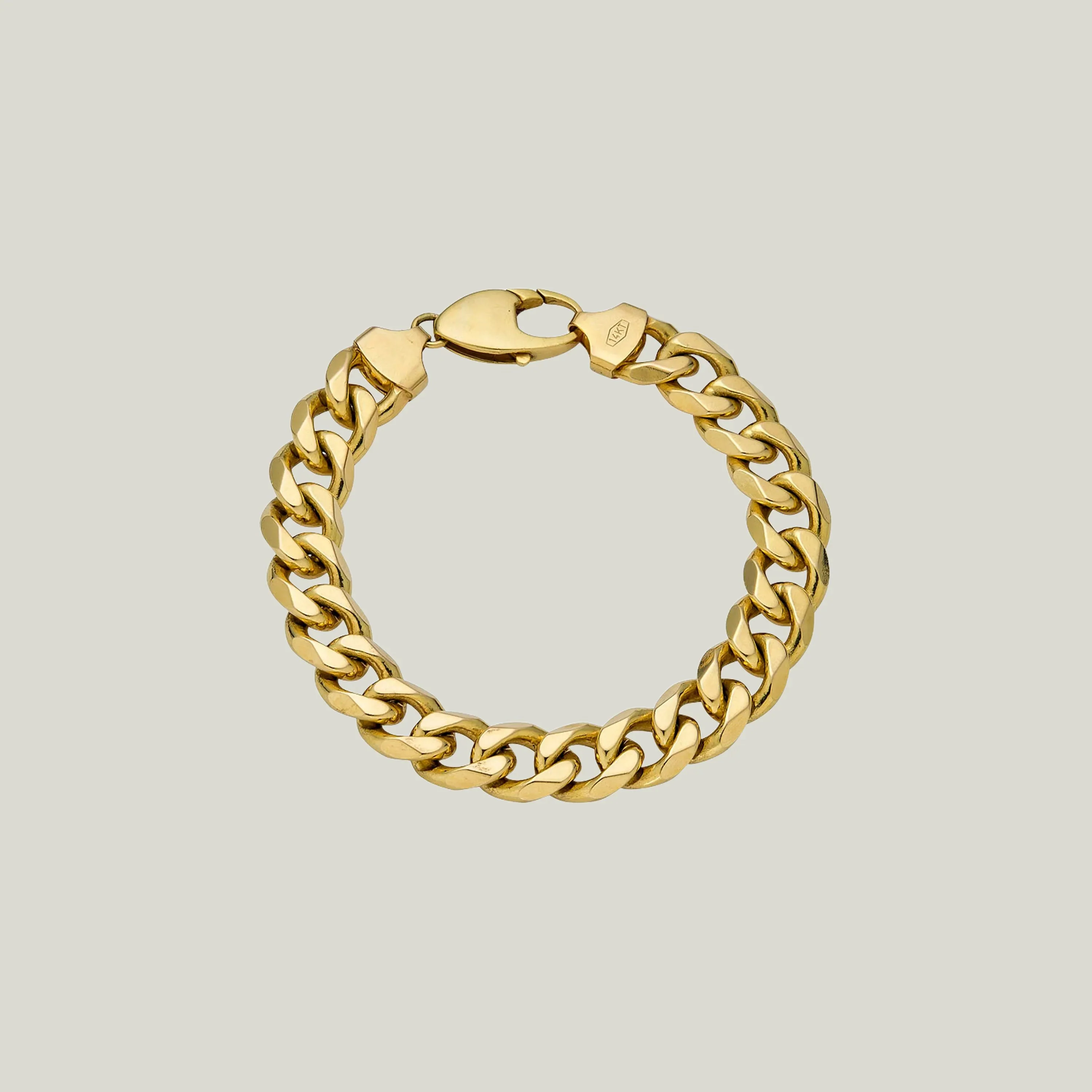 Vintage Italian 14K Yellow Gold Link Bracelet