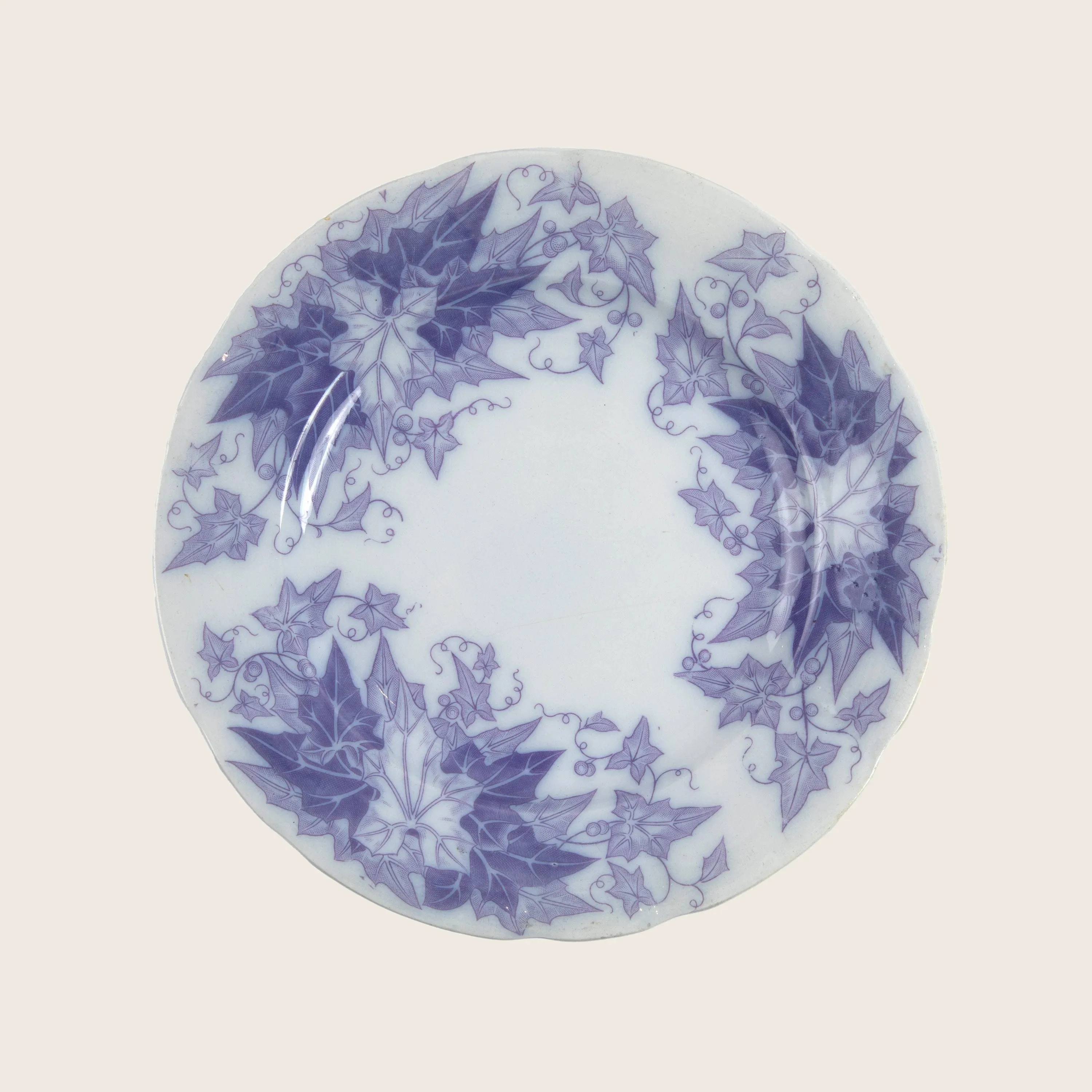 Vintage Porcelain Sau XIX Dessert Plate