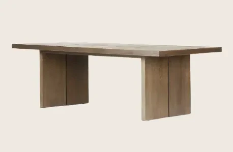 Warby Dining Table, Worn Oak Veneer