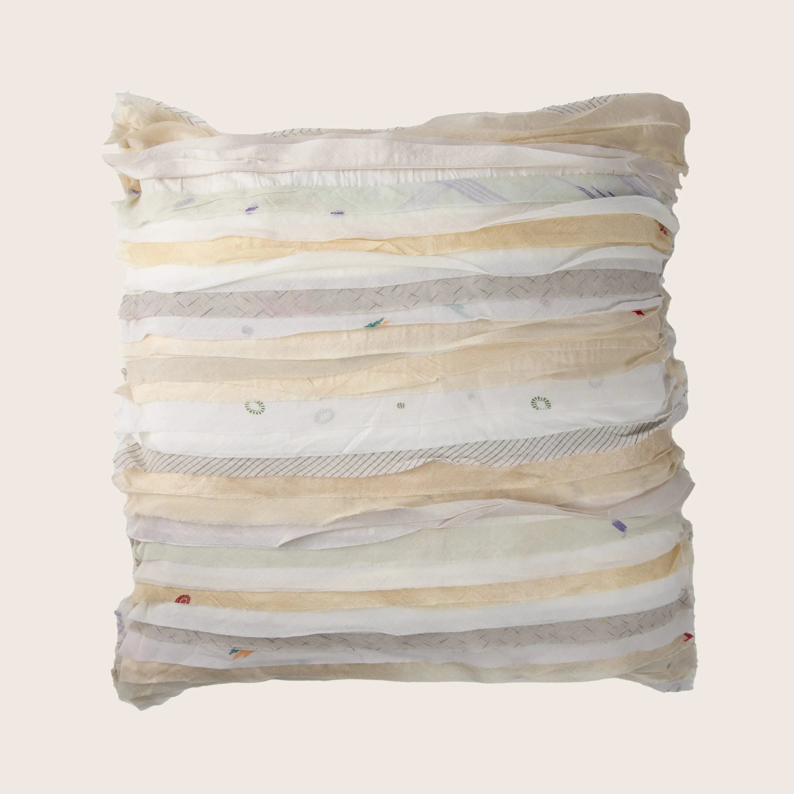 White Wavy Stripe Pillow - Image 3
