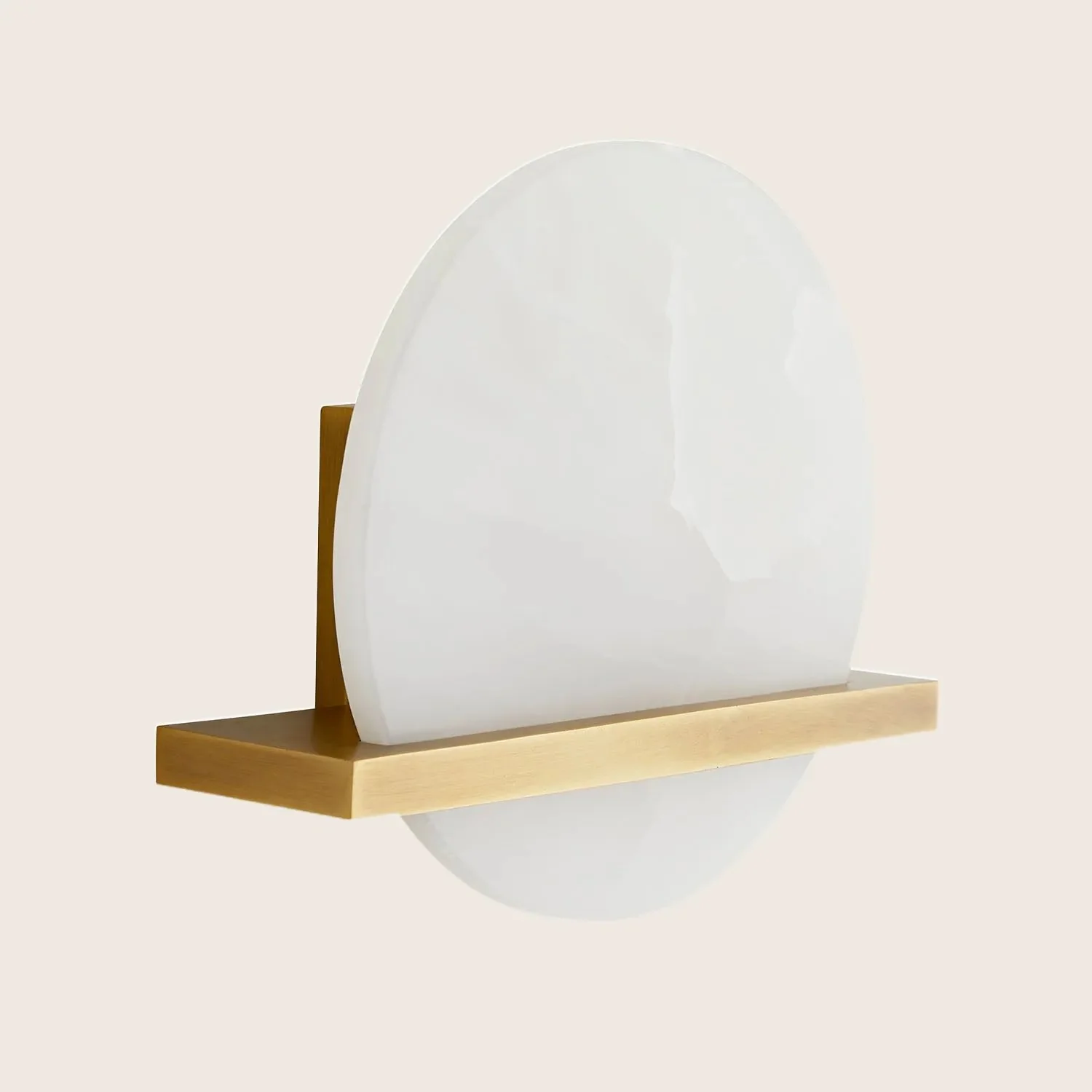 White Onyx Circle Sconce - Image 3