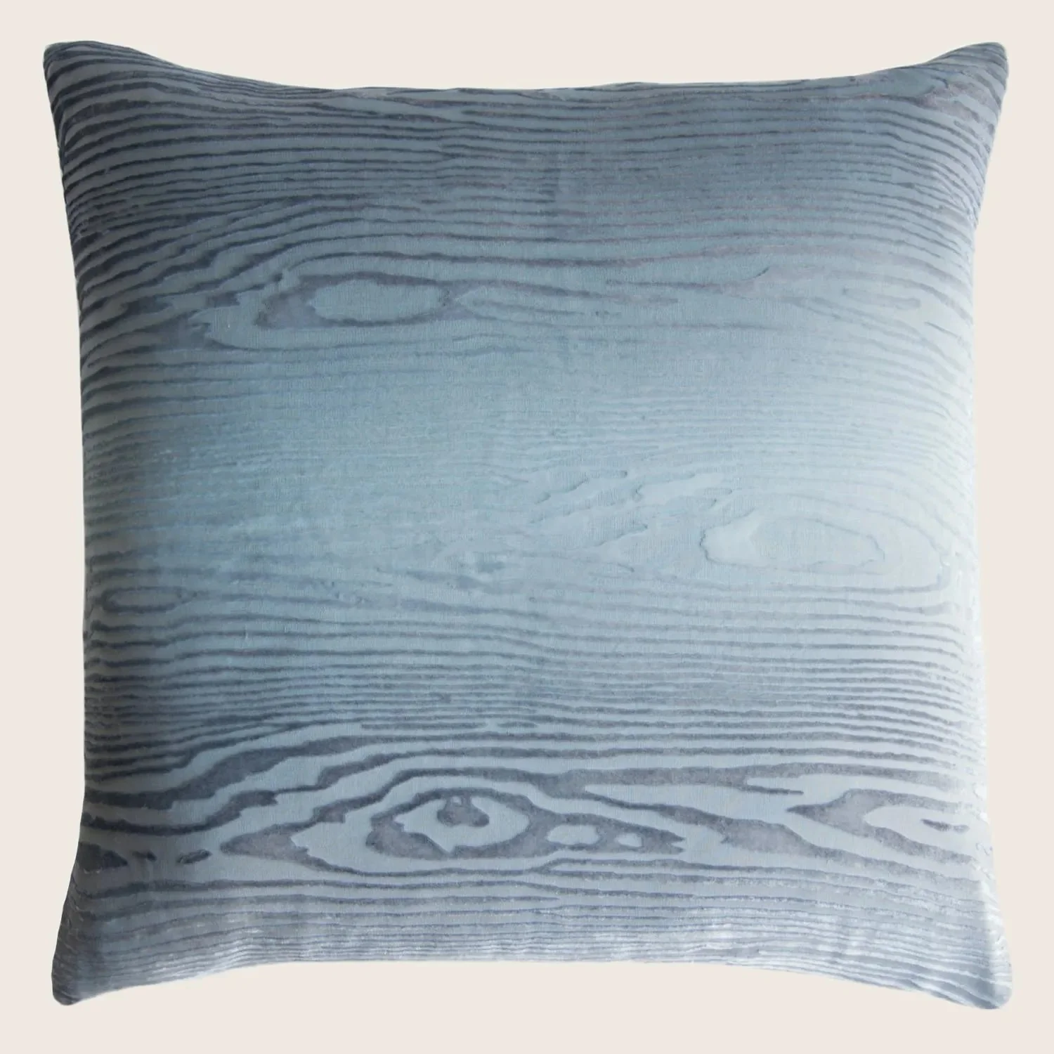Woodgrain Velvet Throw Pillow, Dusk