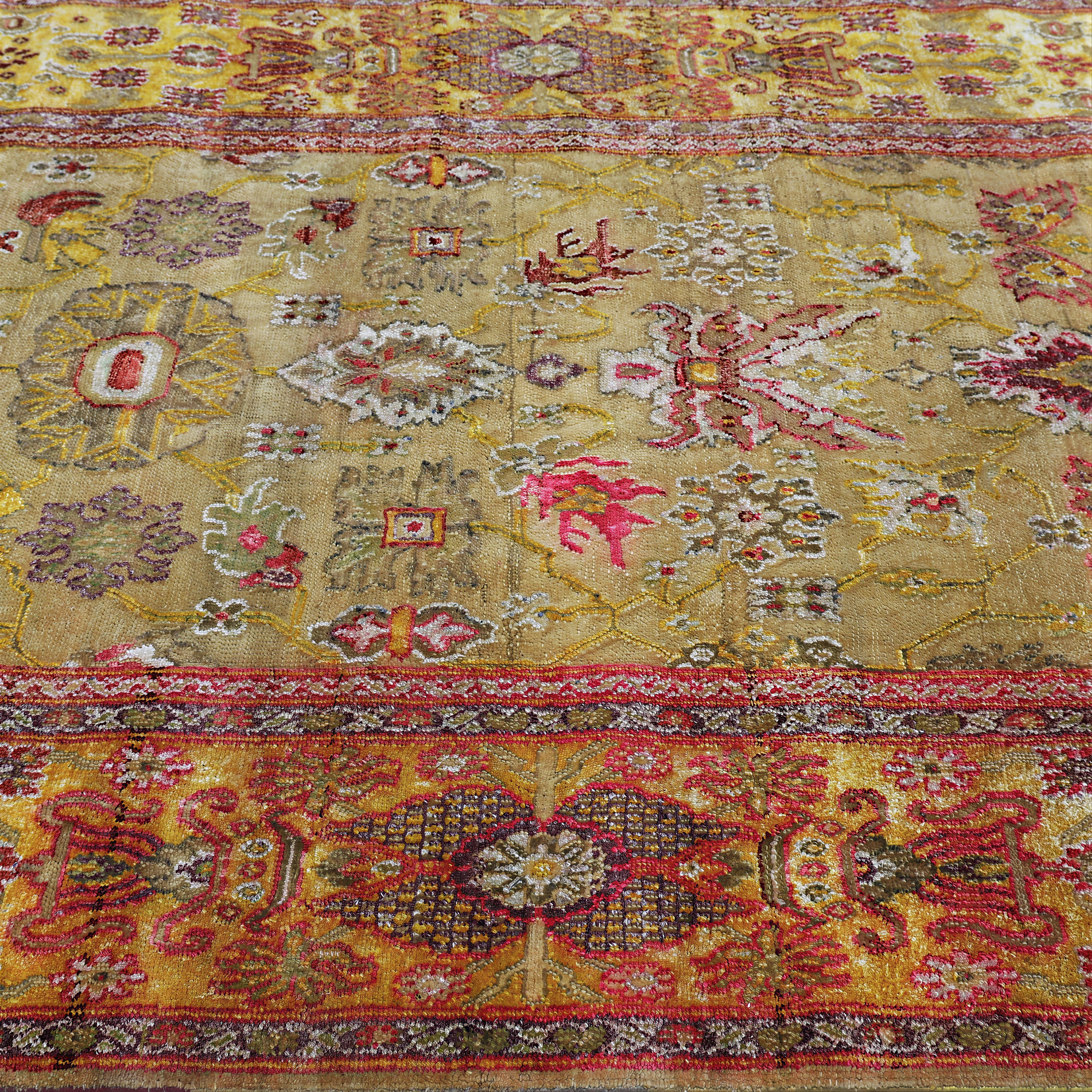 Yellow Alchemy Traditional Wool Rug - 6'11" x 10'8" - Image 6