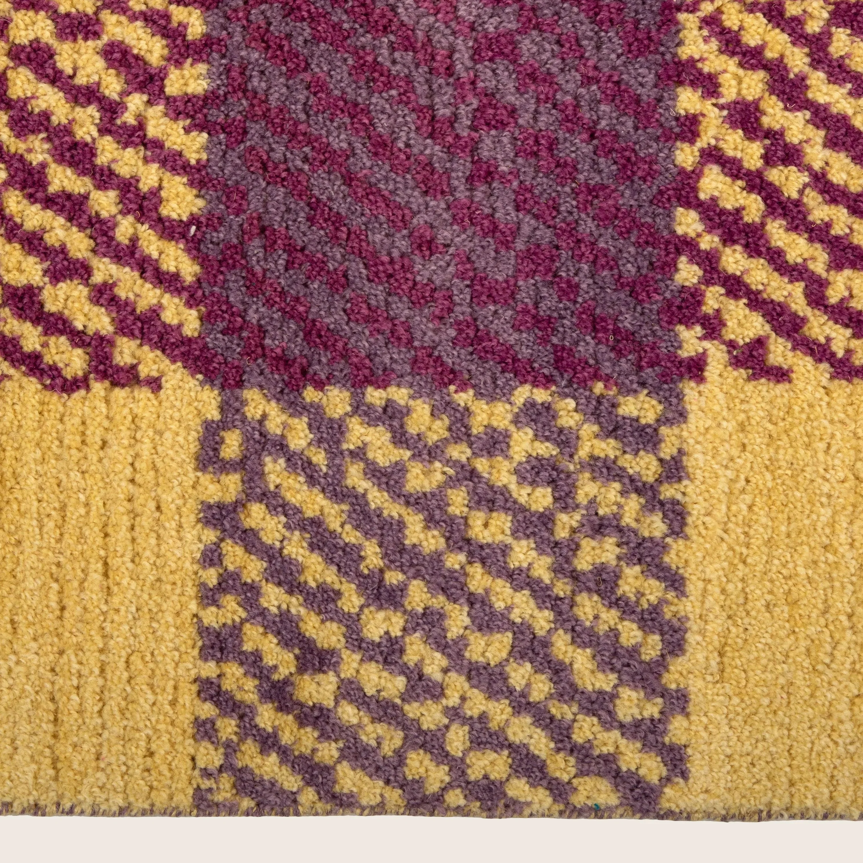Yellow & Pink Contemporary PET Rug - 6' x 9' - Image 5
