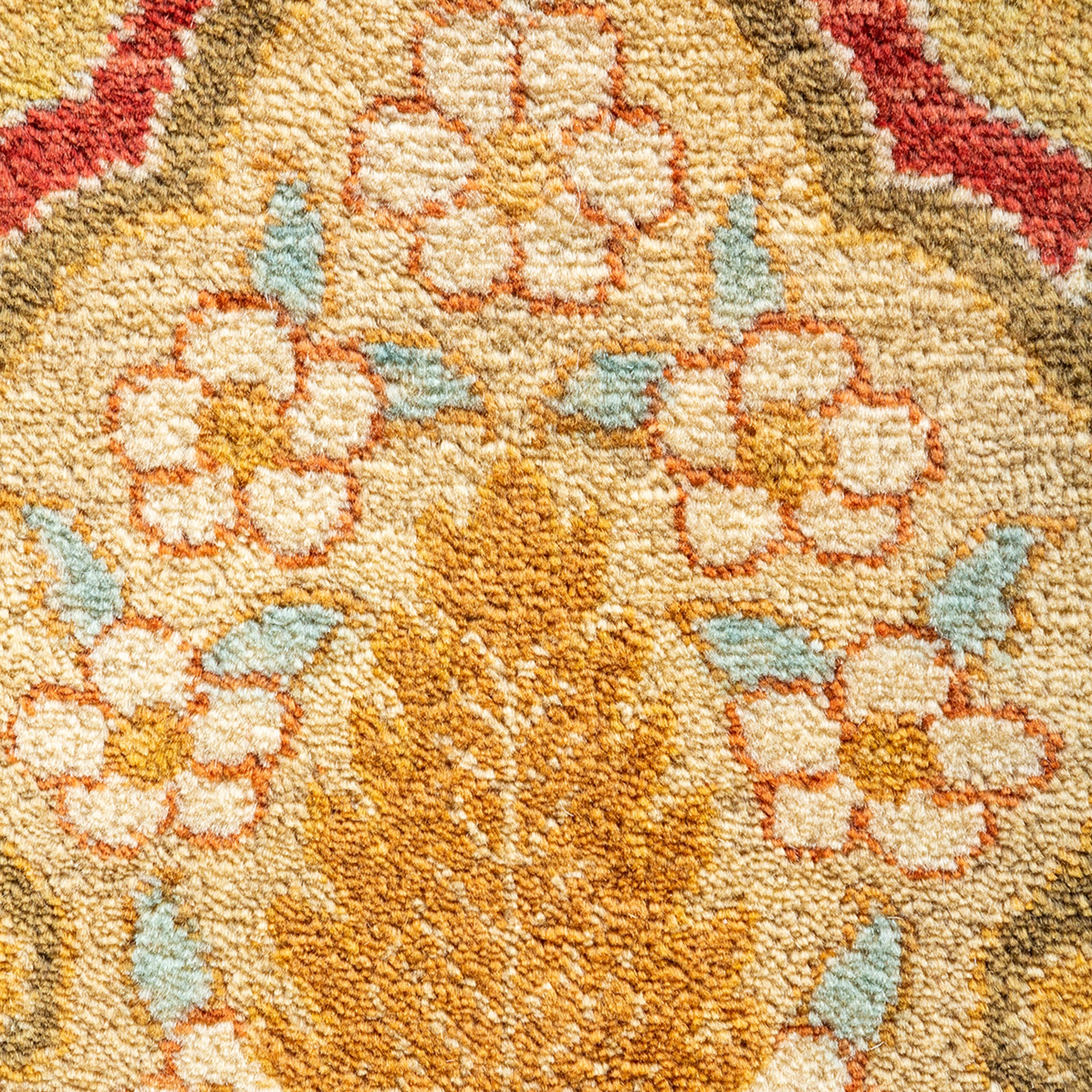 Gold Traditional Wool Rug - 9'1" x 12'8" - Image 8