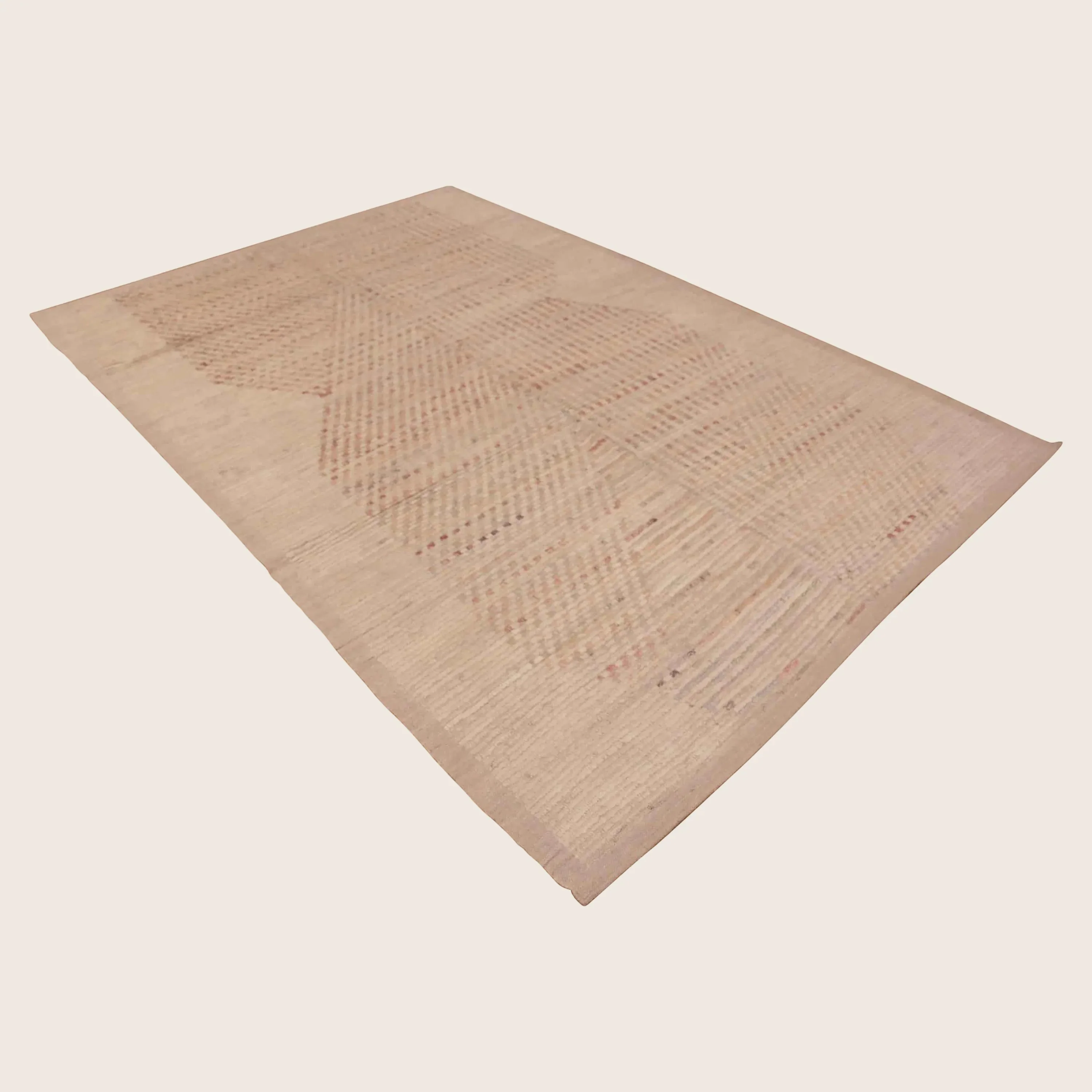Multicolored Zameen Contemporary Wool Rug - 6'8" x 9'7" - Image 5