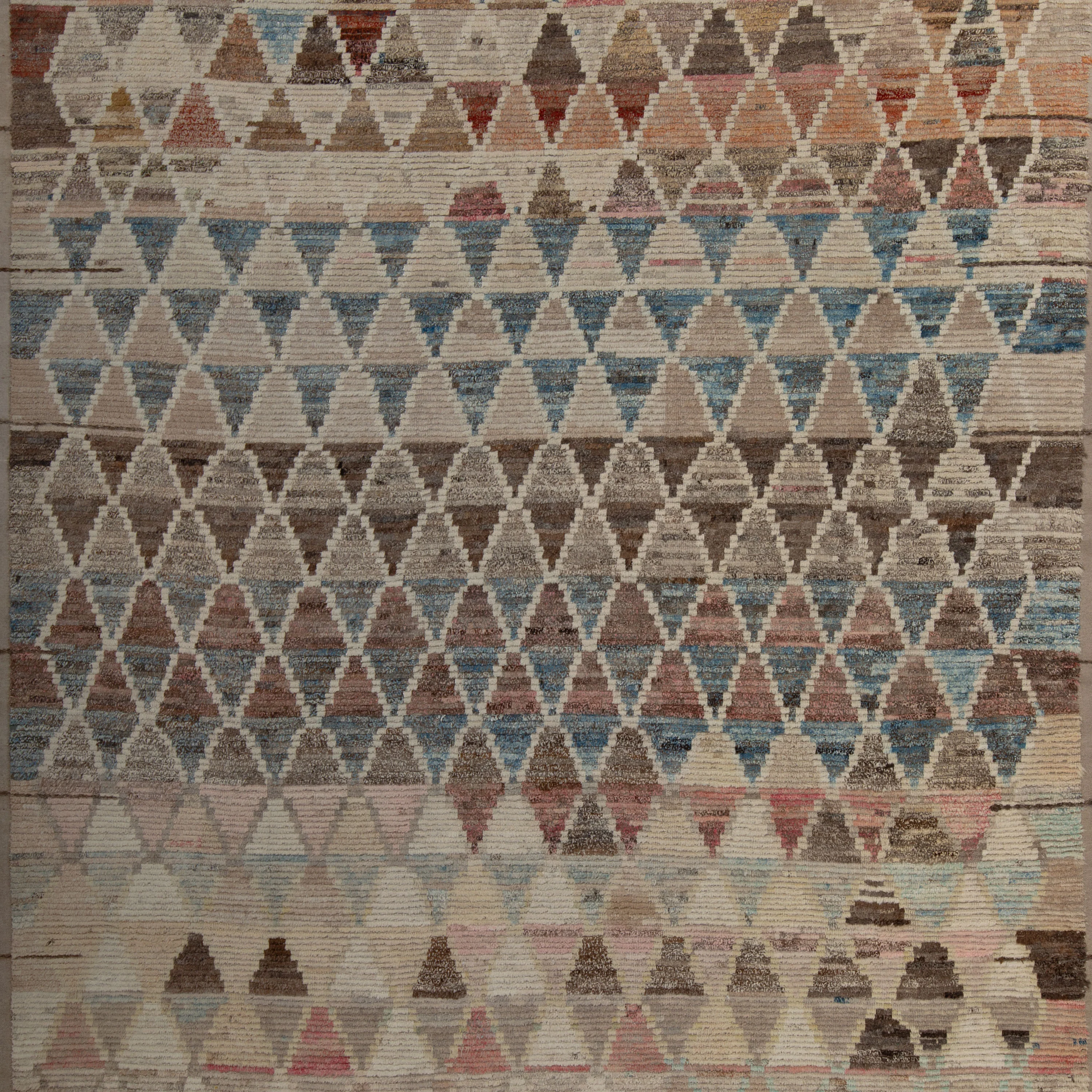 Brown Zameen Transitional Wool Rug- 10'4" x 14'6" - Image 2
