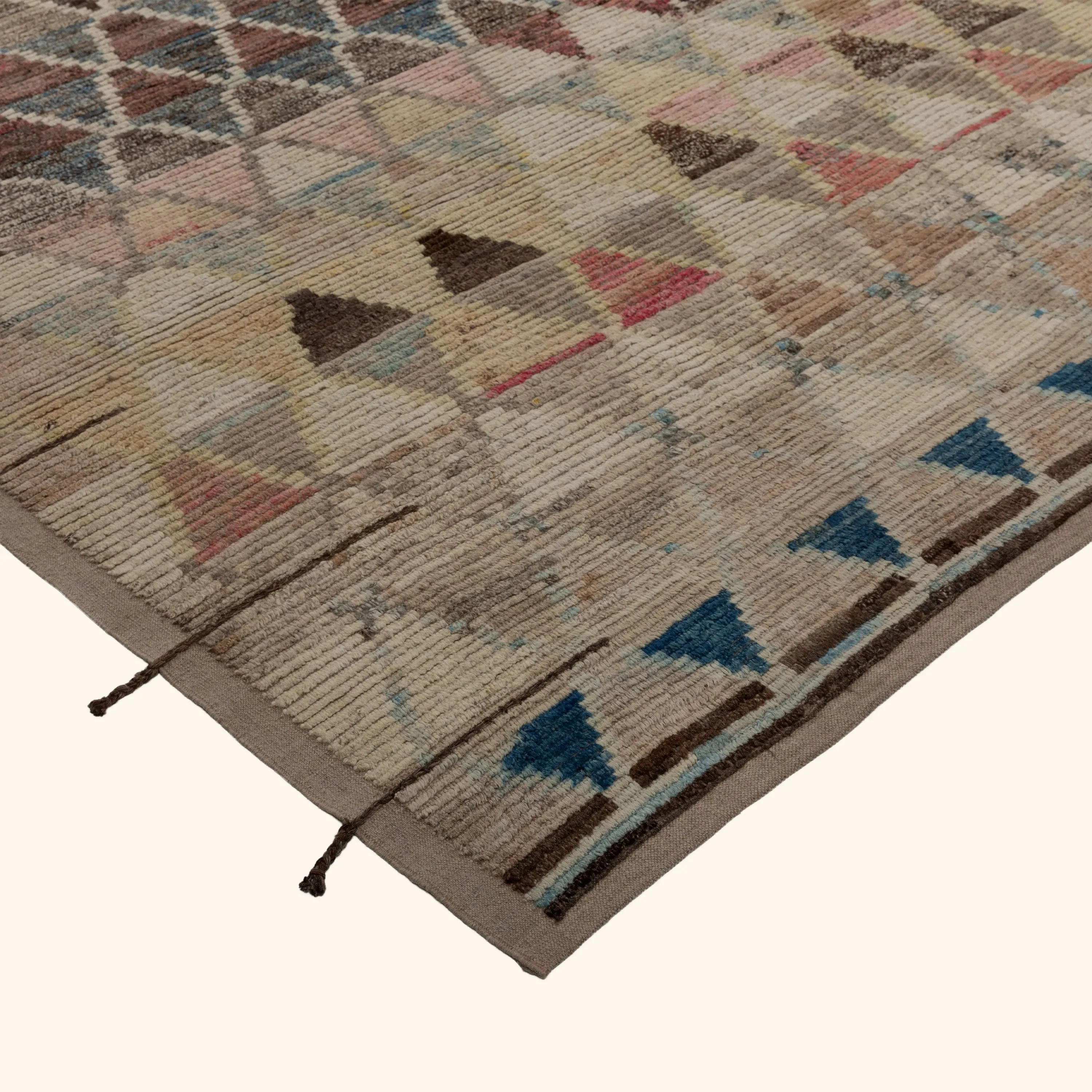 Brown Zameen Transitional Wool Rug- 10'4" x 14'6" - Image 3