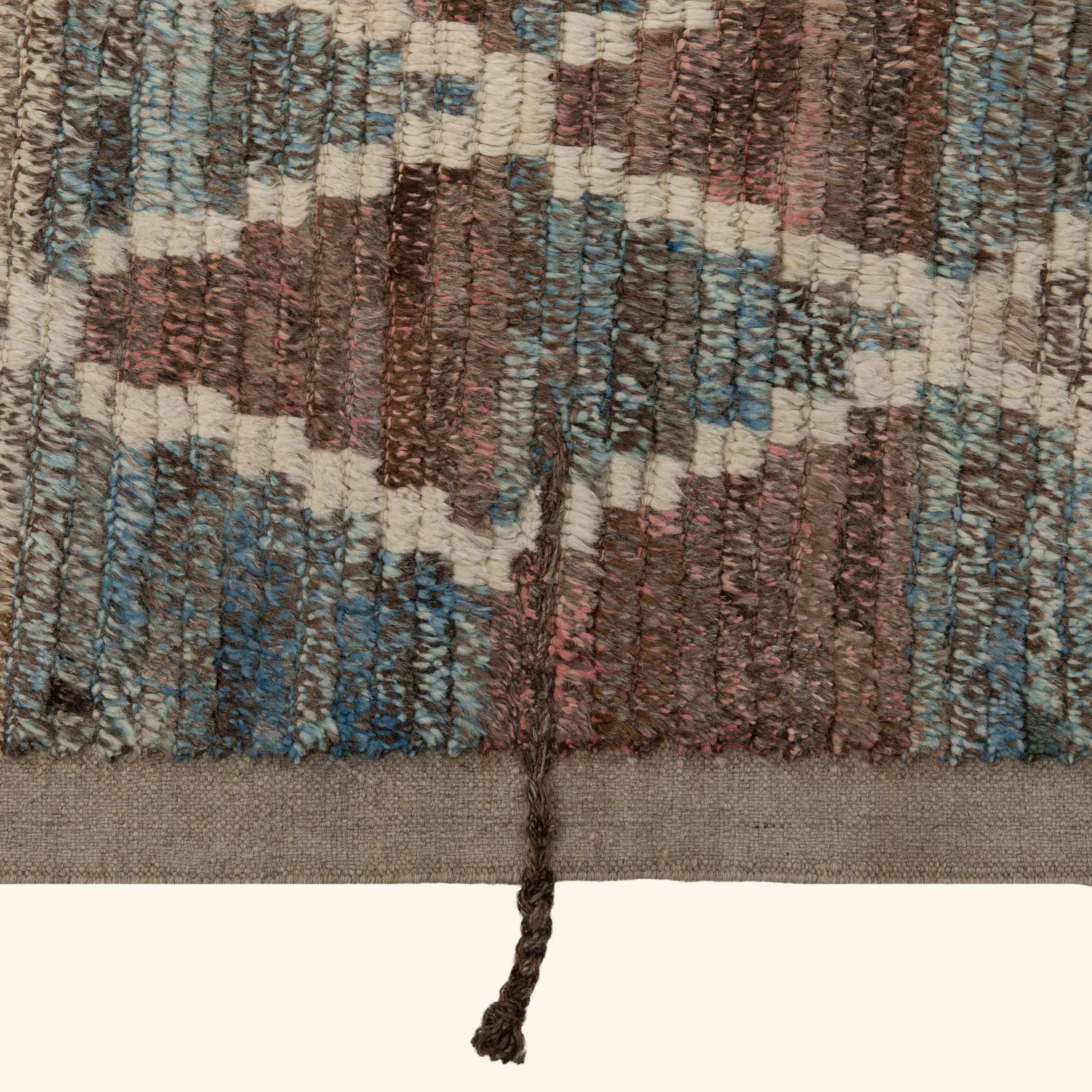 Brown Zameen Transitional Wool Rug- 10'4" x 14'6" - Image 5