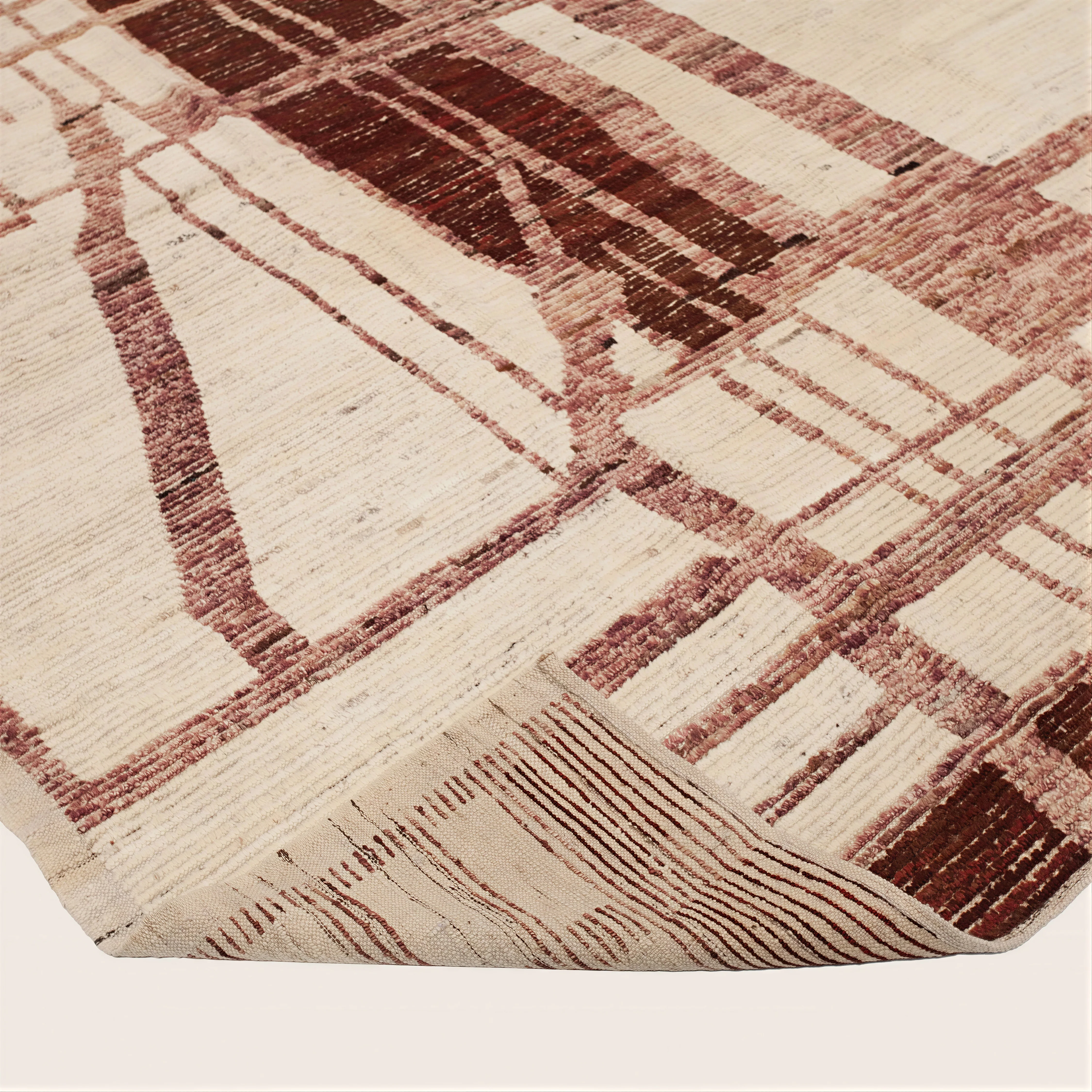 Brown Zameen Transitional Wool Rug - 10'9" x 13'8" - Image 4