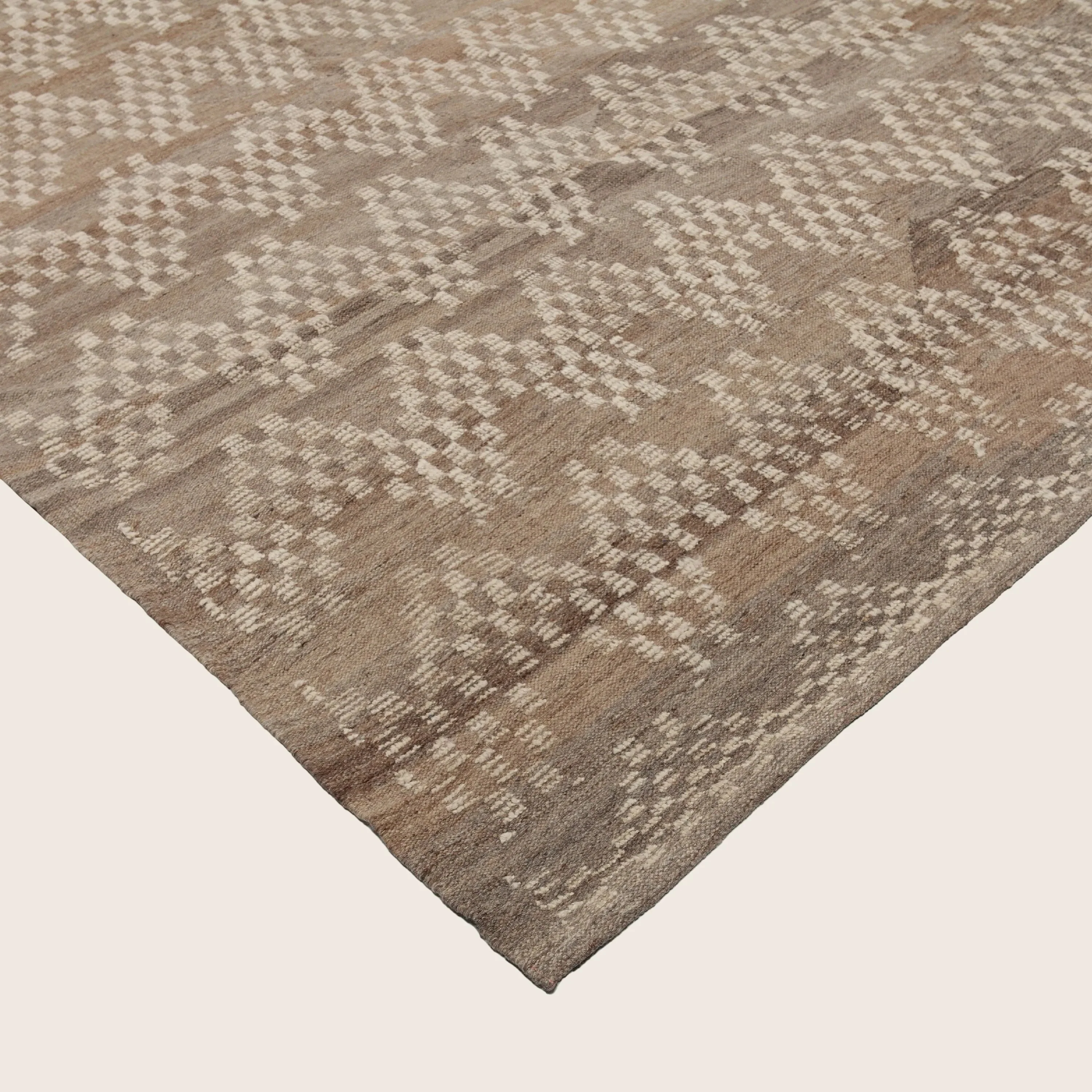 Brown Zameen Transitional Wool Rug - 13'8" x 16'6" - Image 3