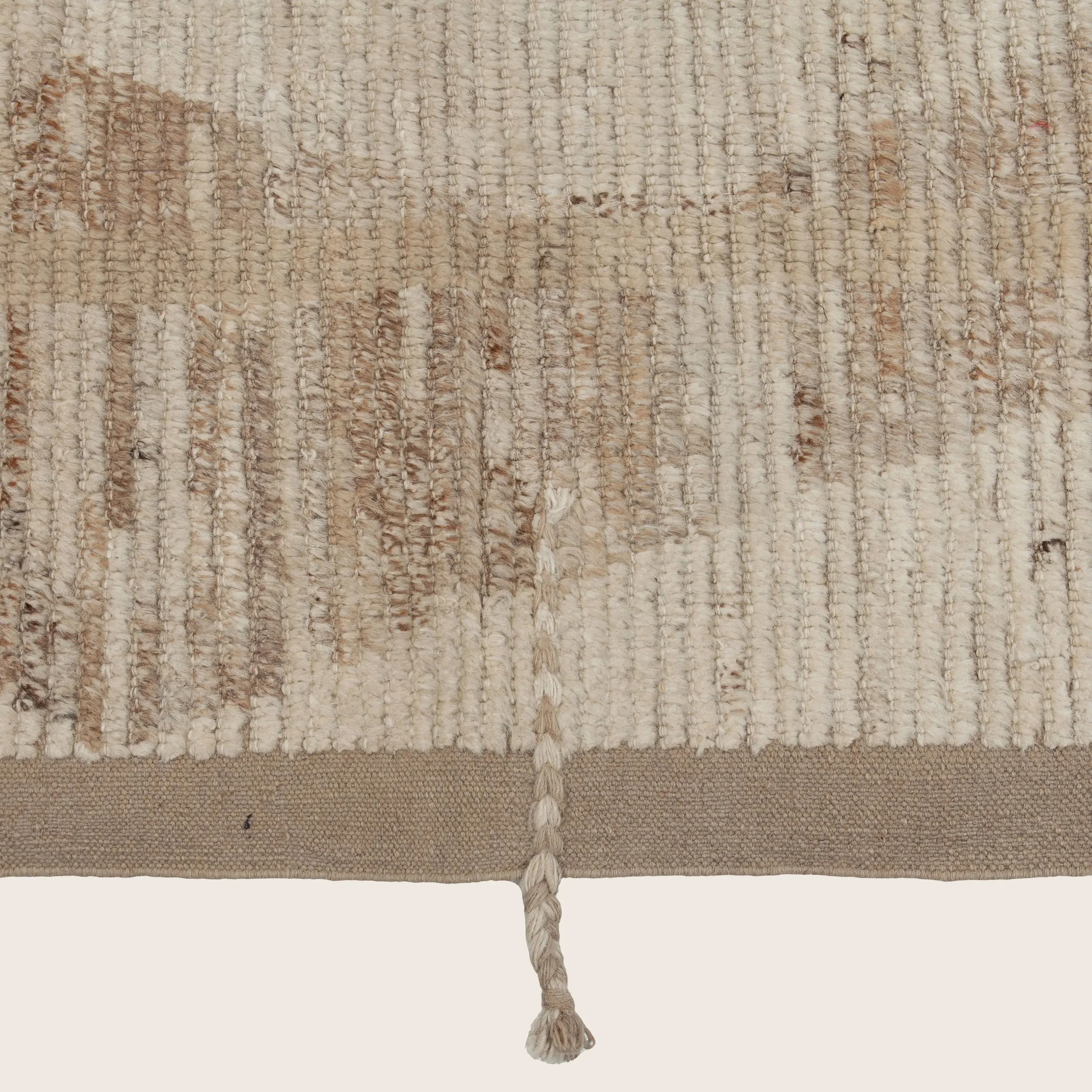 Light Brown Zameen Transitional Wool Rug - 13'9" x 16'6" - Image 5