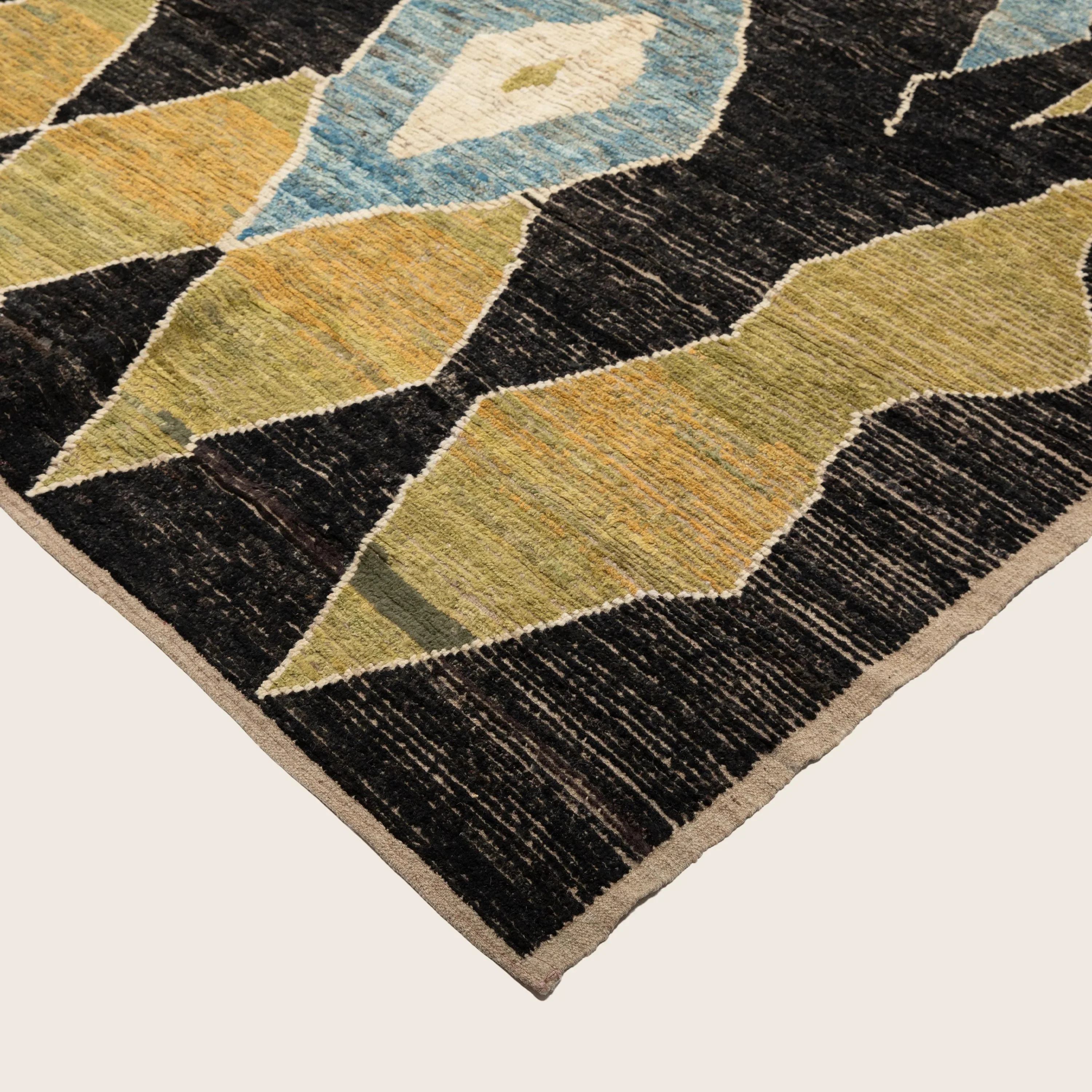 Black Zameen Transitional Wool Rug- 14' x 19'3" - Image 3