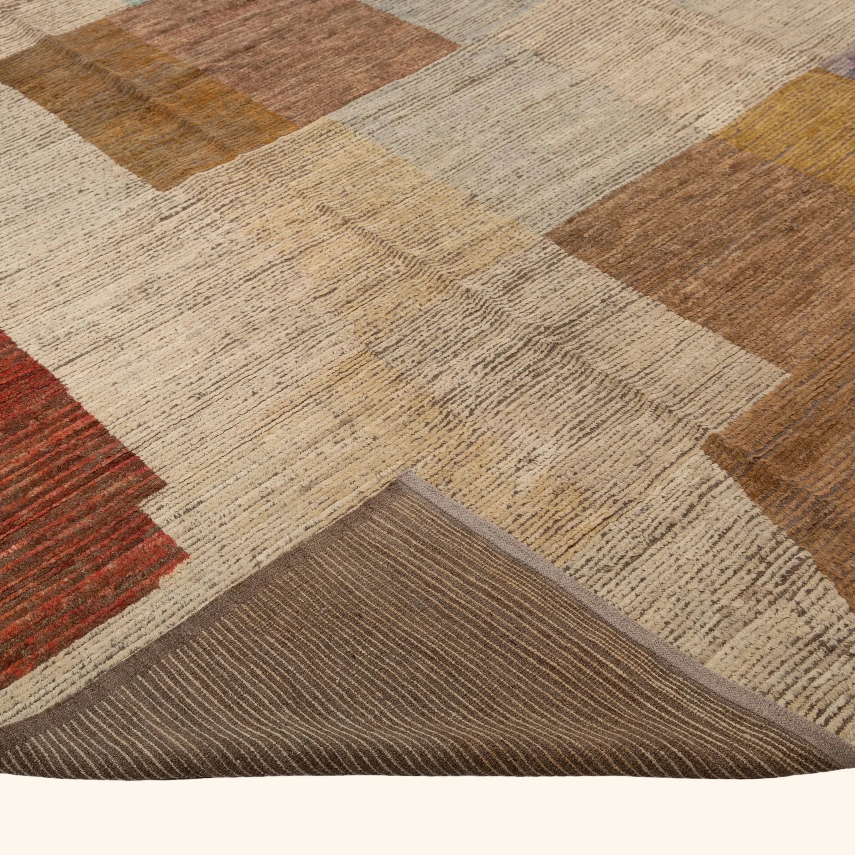 Mutlicolored Zameen Transitional Wool Rug- 15' x 20'1" - Image 4