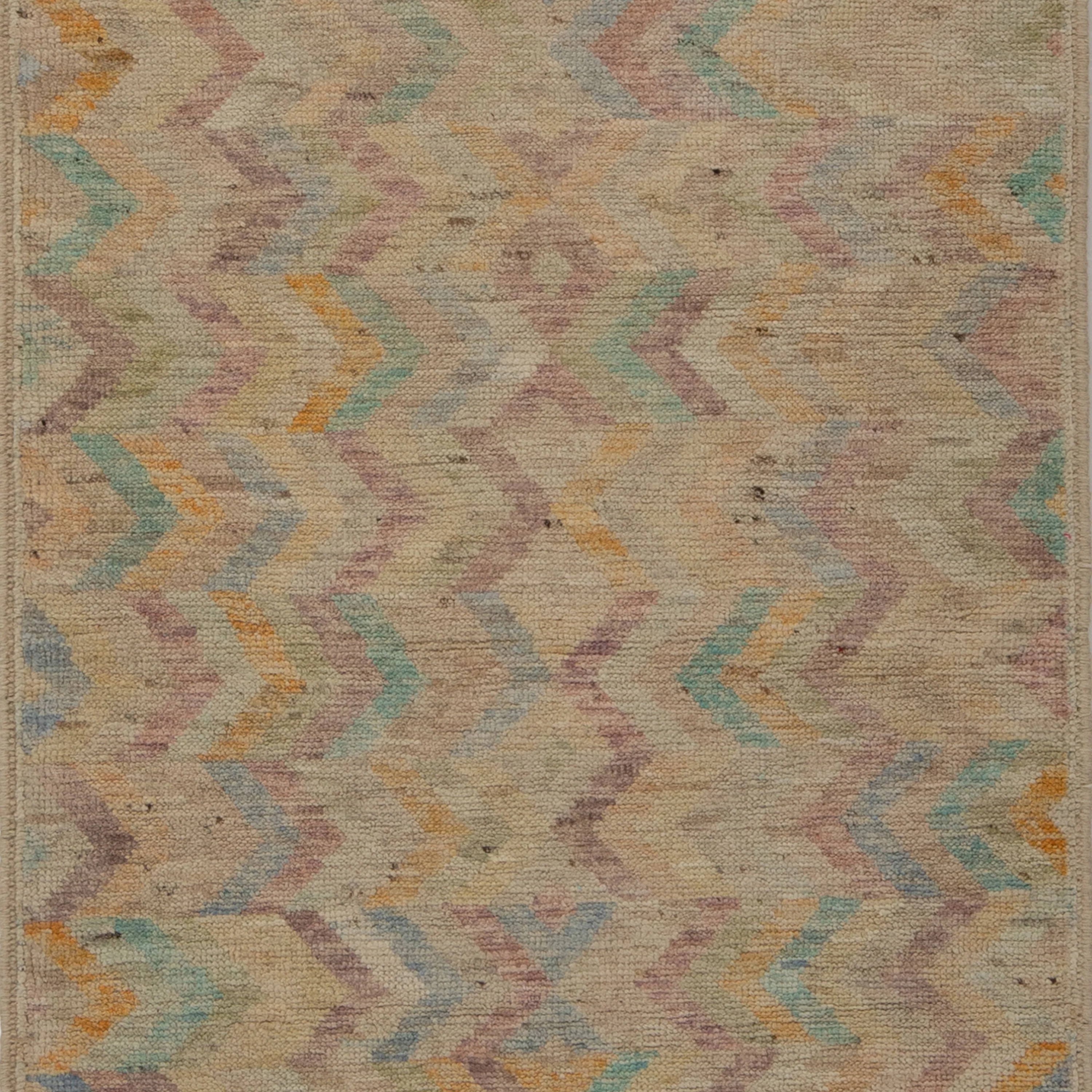 Natural Zameen Transitional Wool Rug - 2'10" x 12'11" - Image 2