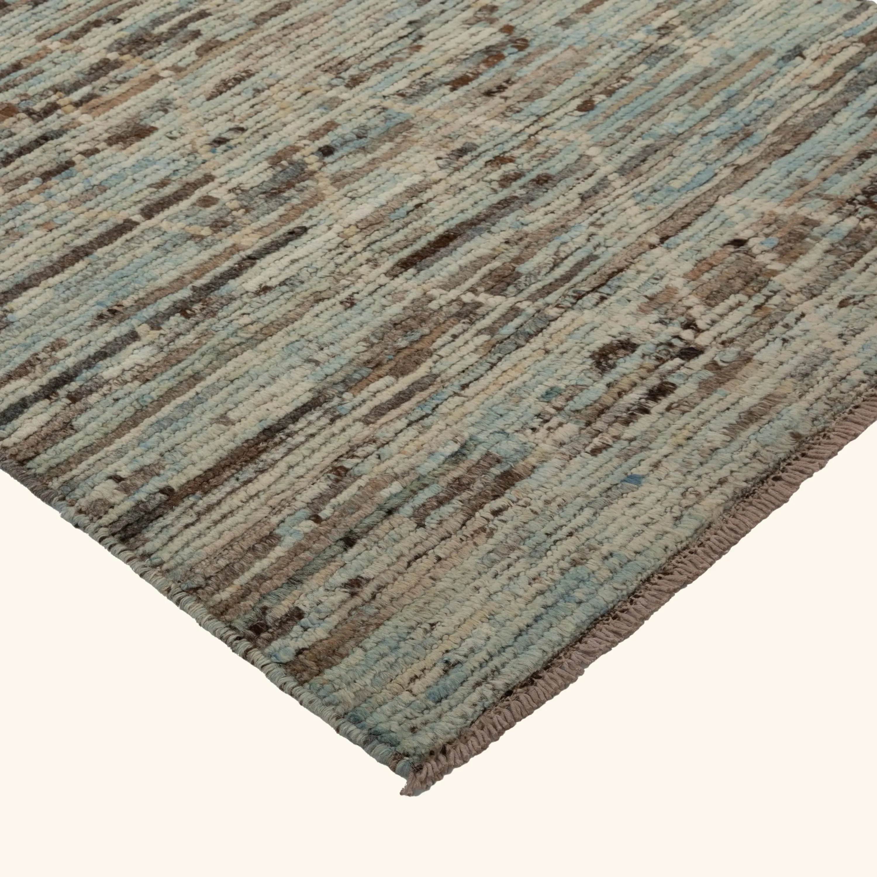 Zameen Patterned Modern Wool Rug - 2'9" x 9'7" - Image 3