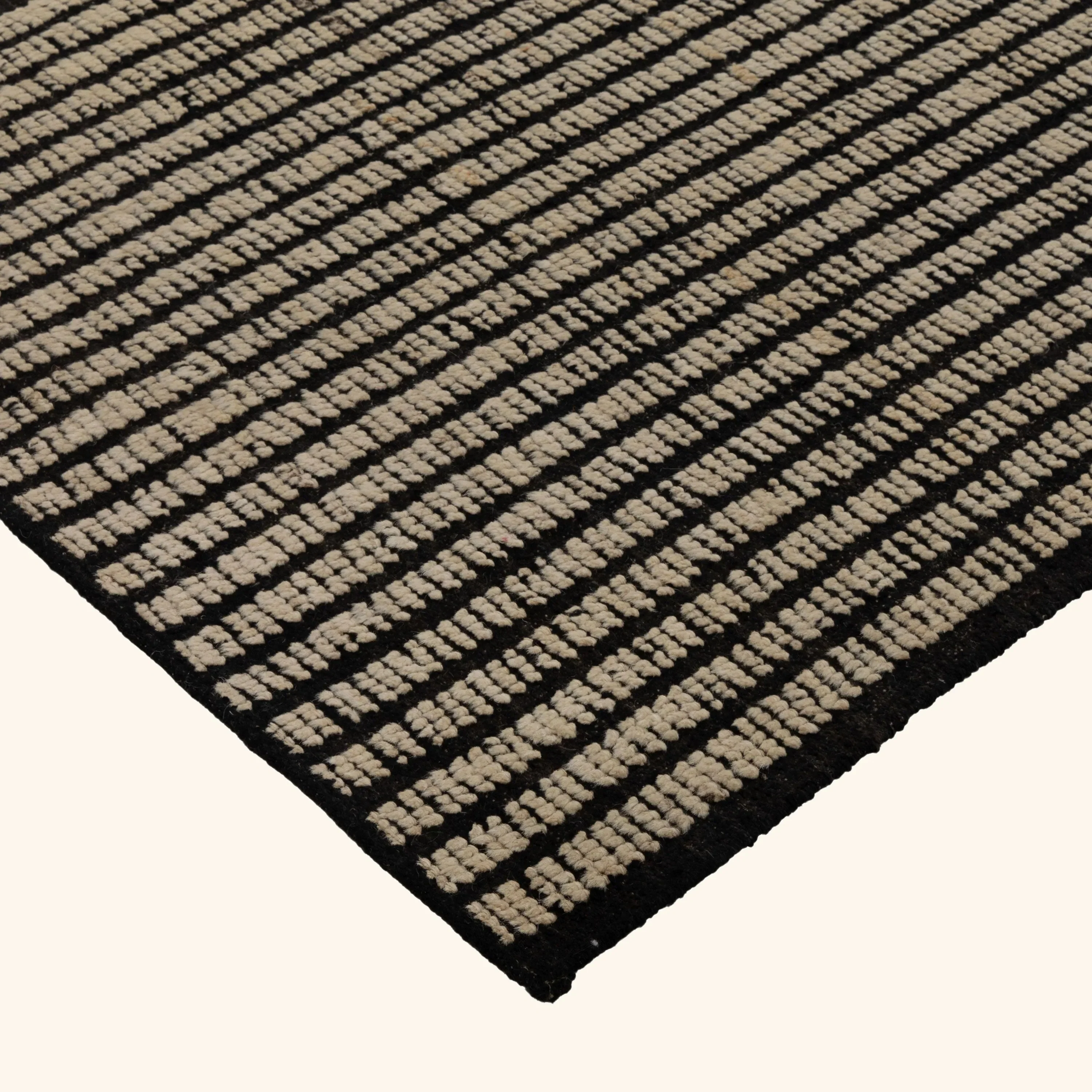 Zameen Patterned Modern Wool Rug - 3'2" x 13'2" - Image 3