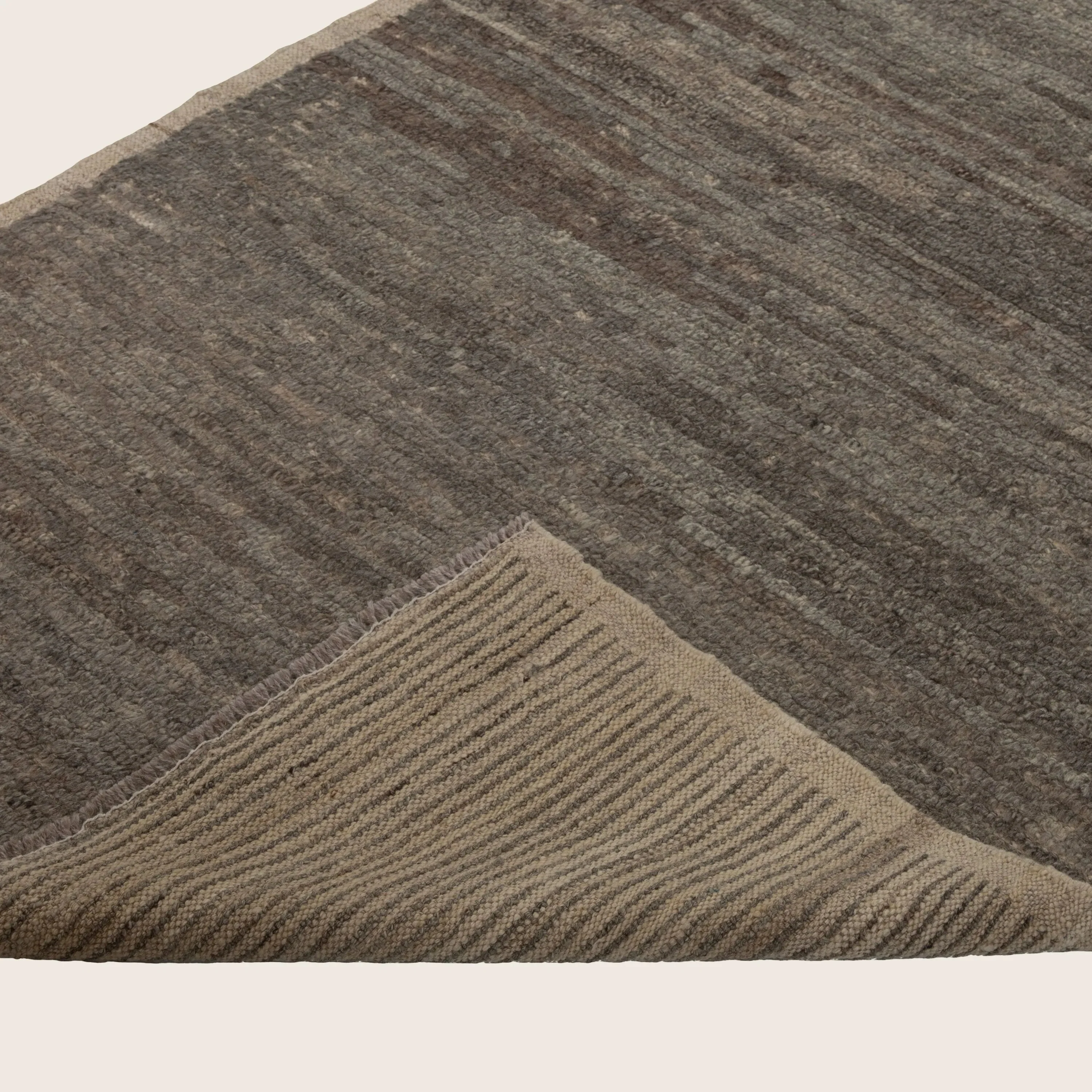 Brown Zameen Transitional Wool Rug - 3'4" x 12'3" - Image 4
