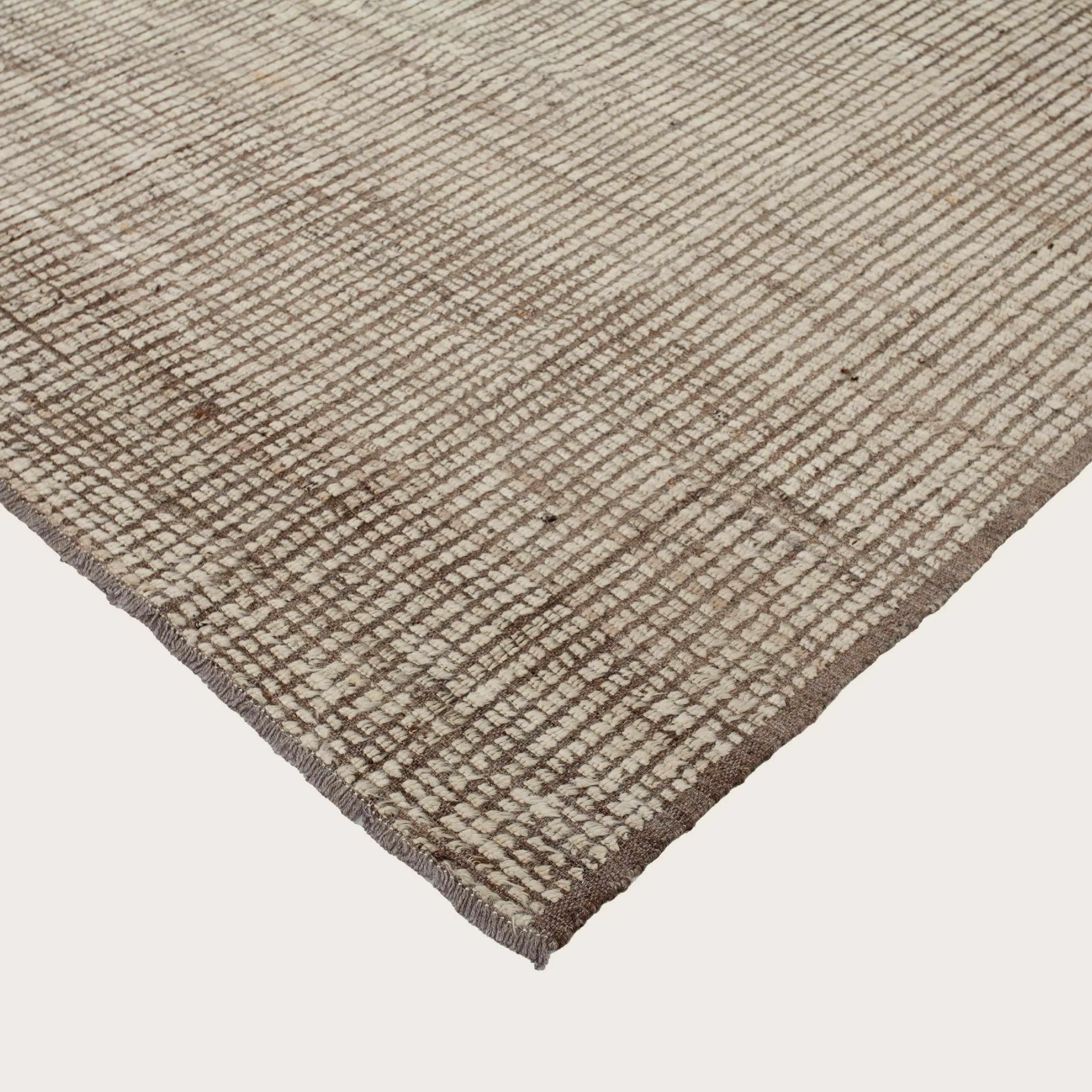 Brown Zameen Modern Wool Rug - 6'11" x 9'6" - Image 3