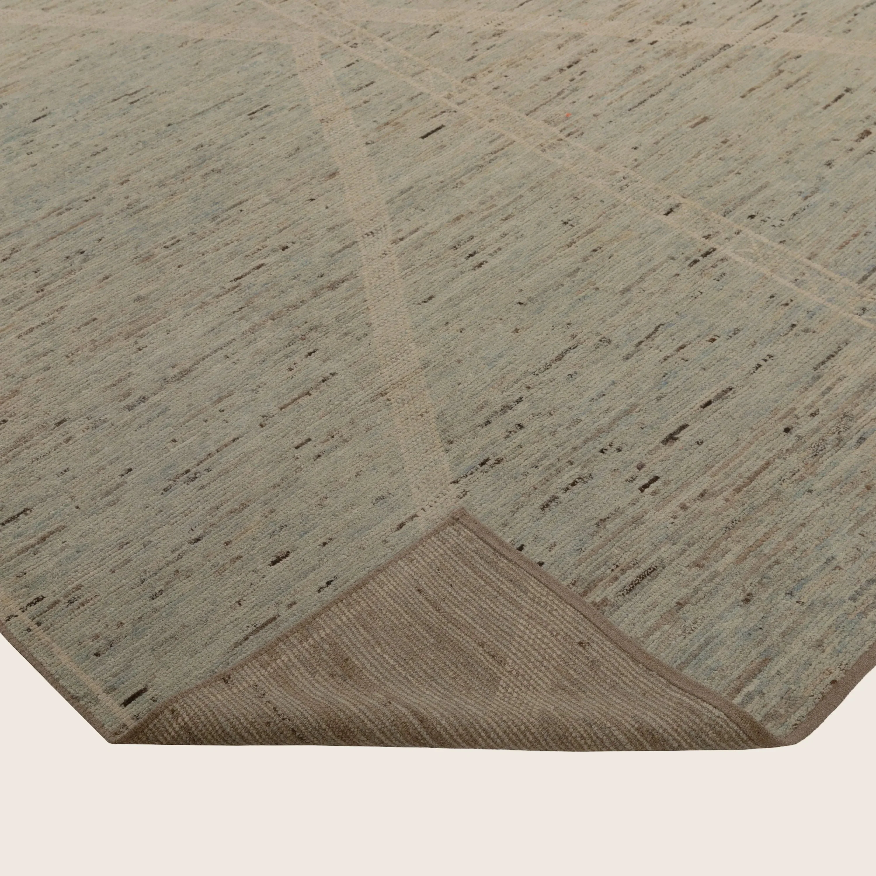 Blue Zameen Transitional Wool Rug - 8'4" x 10' - Image 5