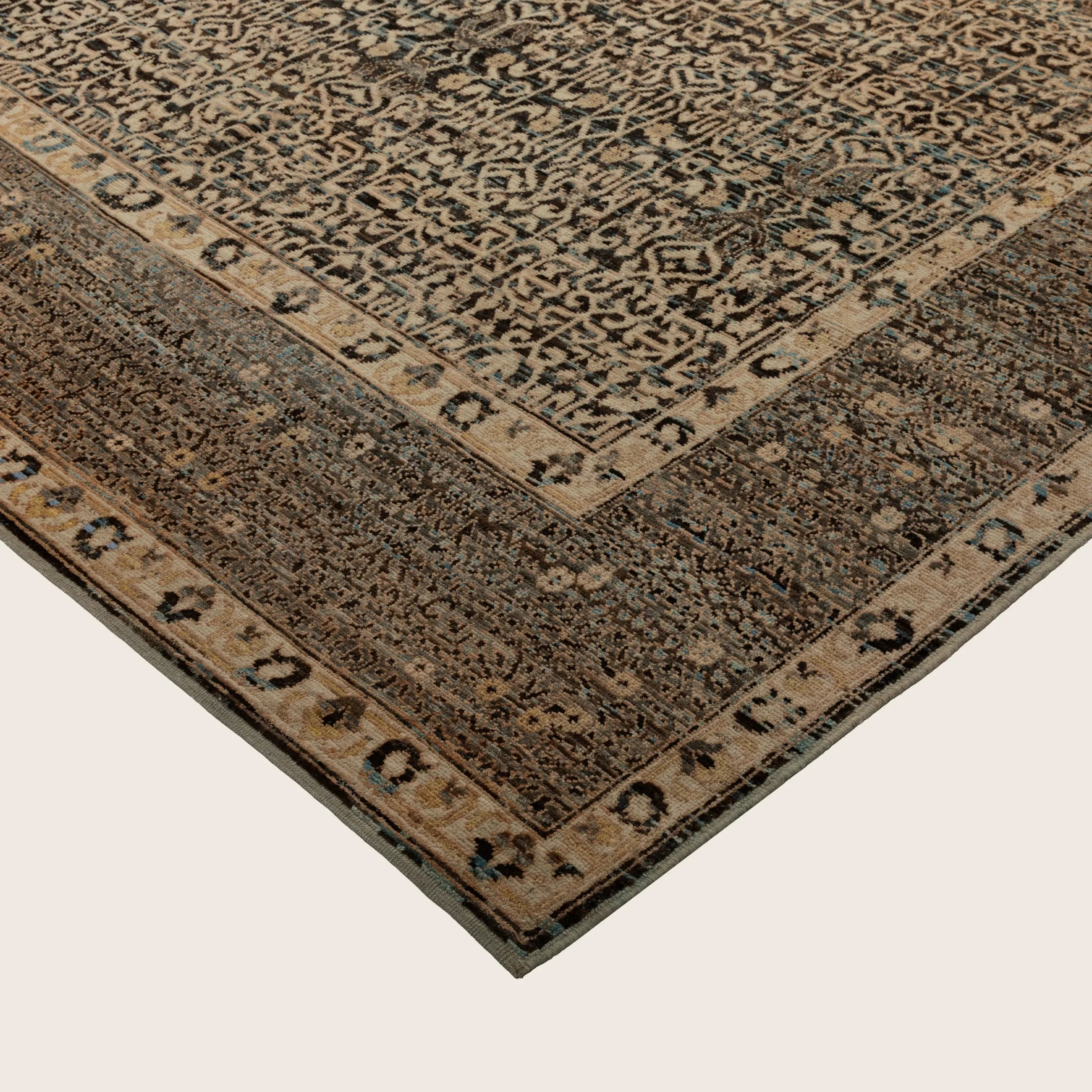 Brown Zameen Transitional Wool Rug - 8'7" x 10'4" - Image 4