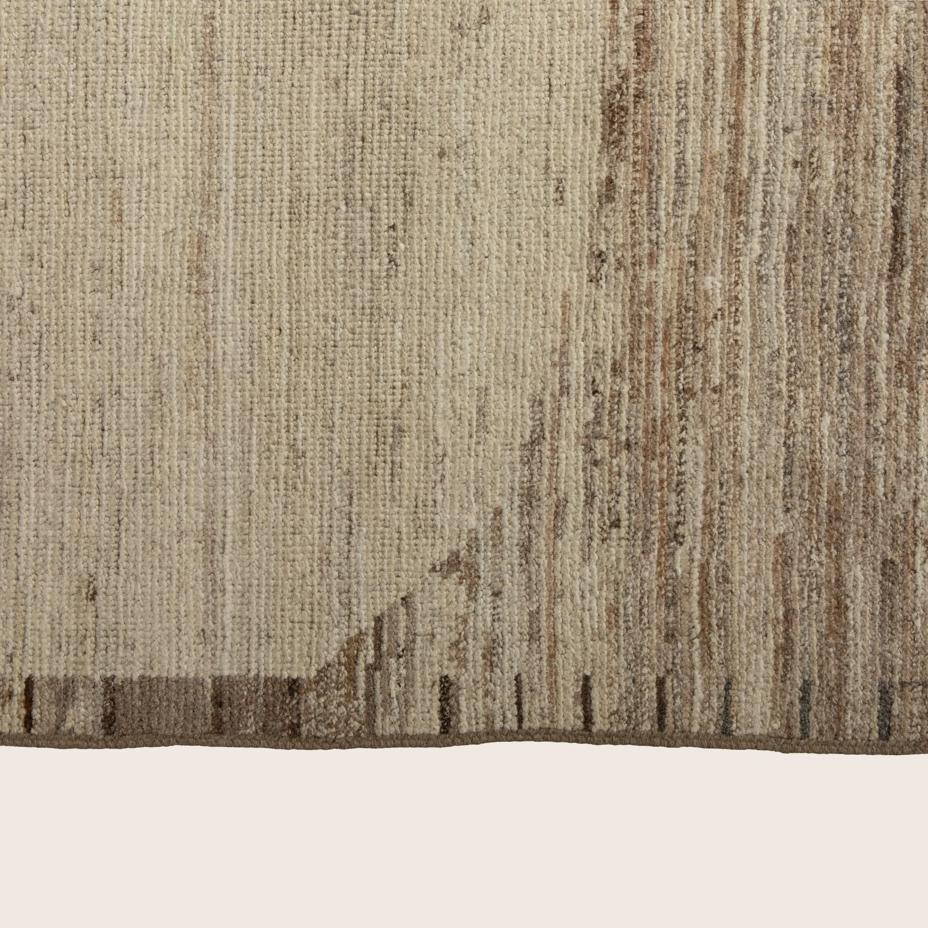 Brown Zameen Transitional Wool Rug - 9'1" x 12'11" - Image 6