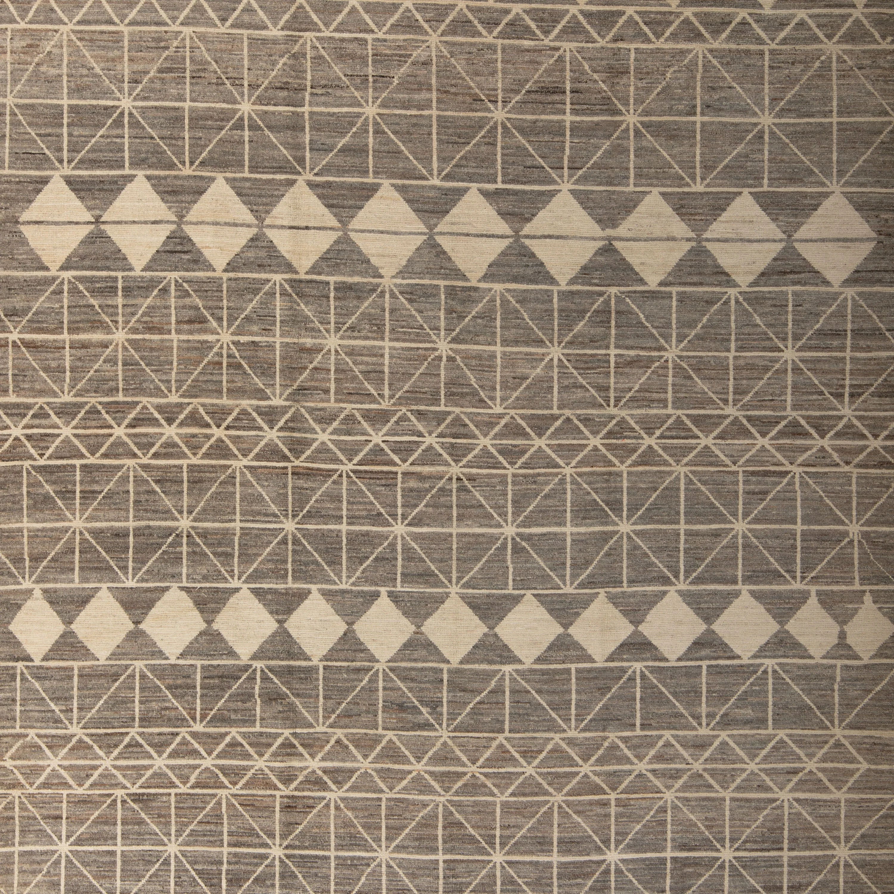 Brown Zameen Transitional Wool Rug- 9'3" x 11'11" - Image 2