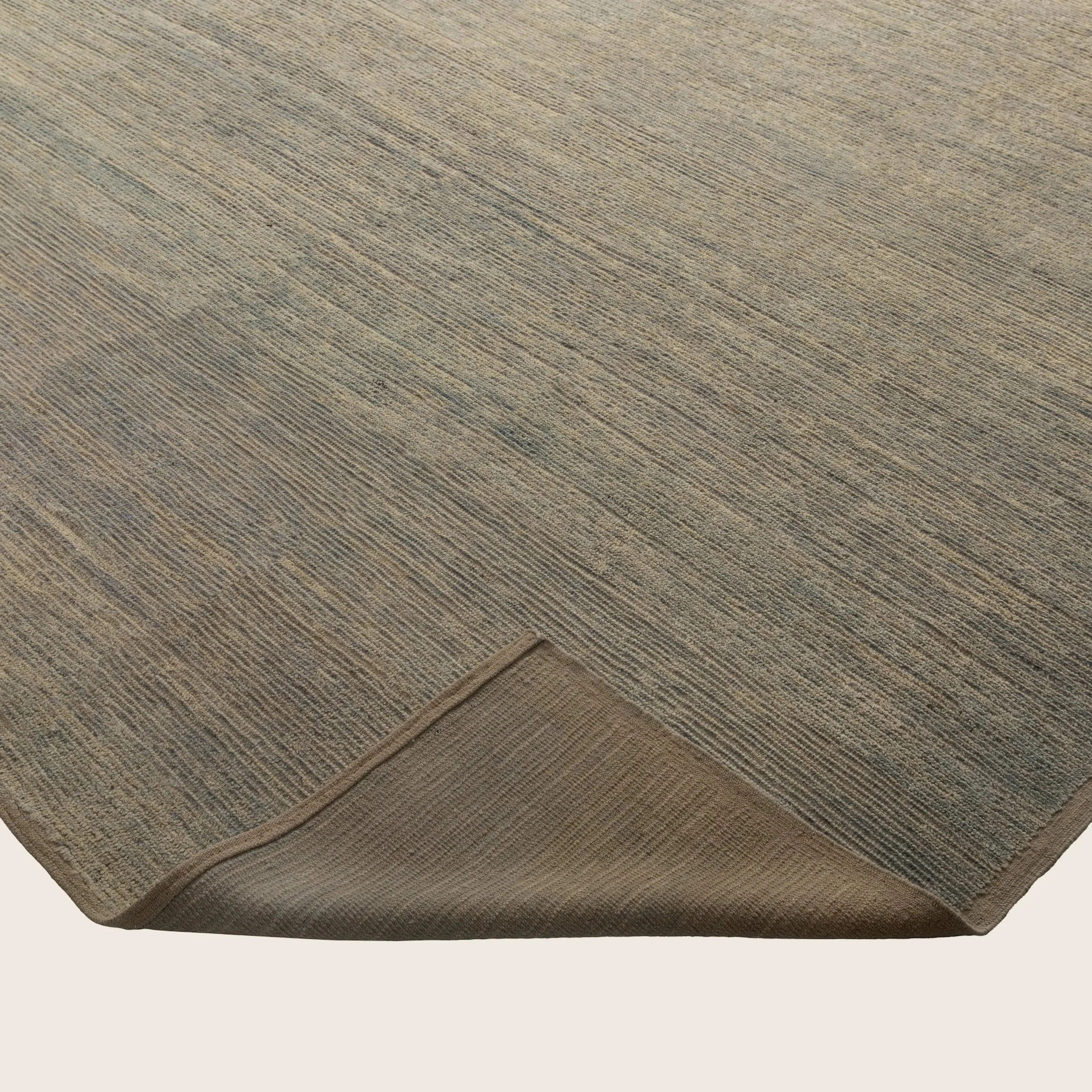 Grey Zameen Transitional Wool Rug- 9'3" x 12' - Image 5