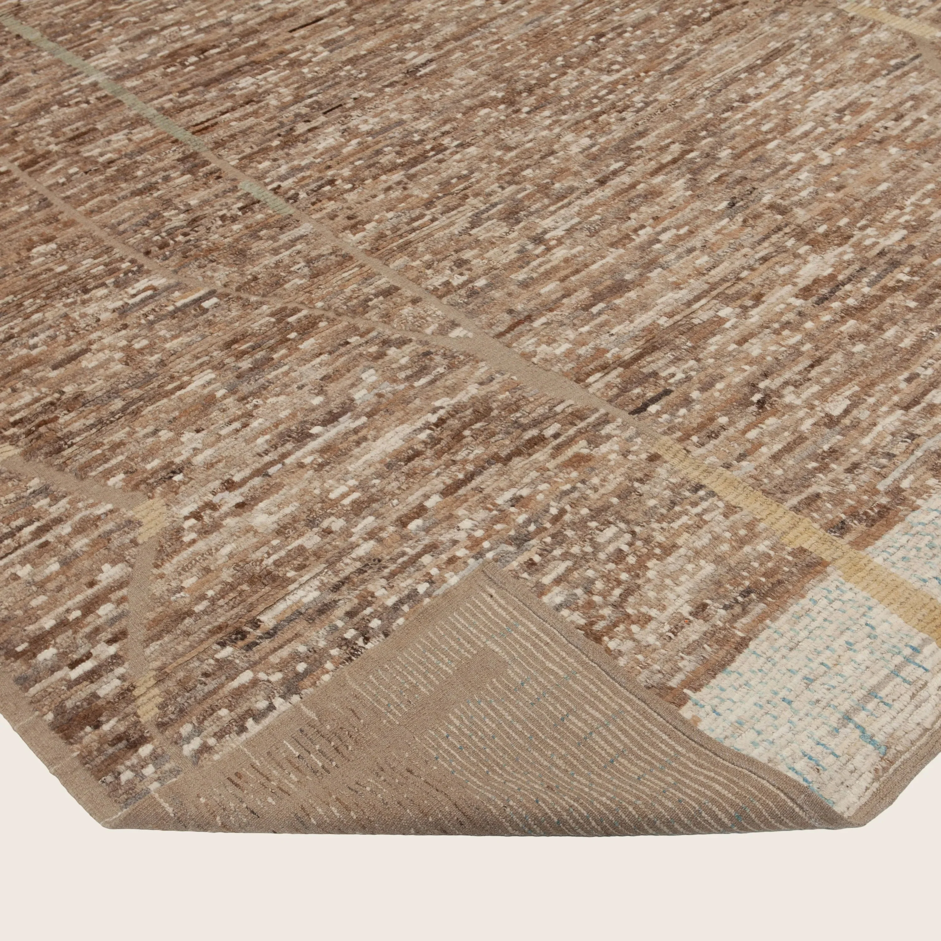 Brown Zameen Transitional Wool Rug - 9'6" x 12'3" - Image 5