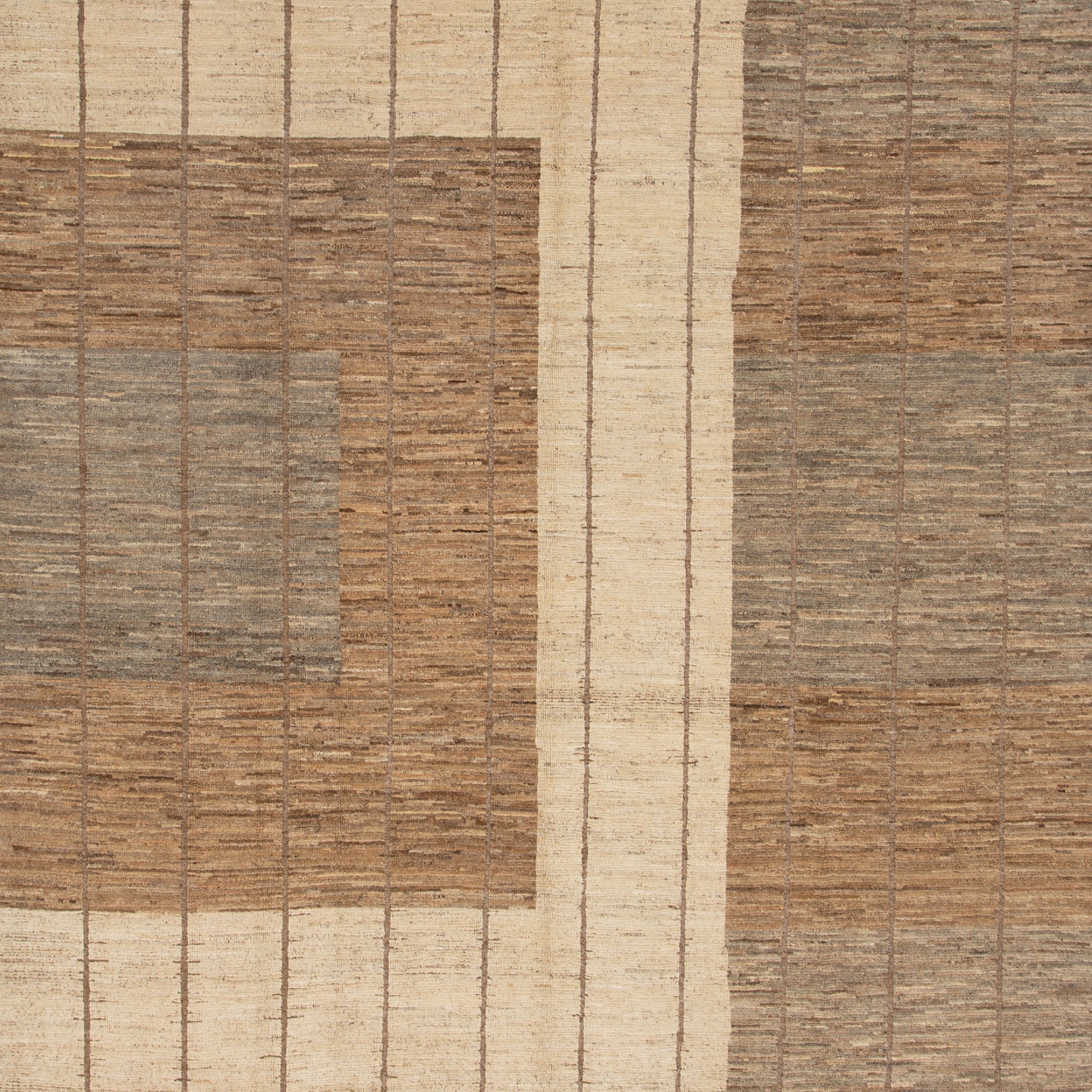 Brown Zameen Transitional Wool Rug - 9'7" x 11'6" - Image 2