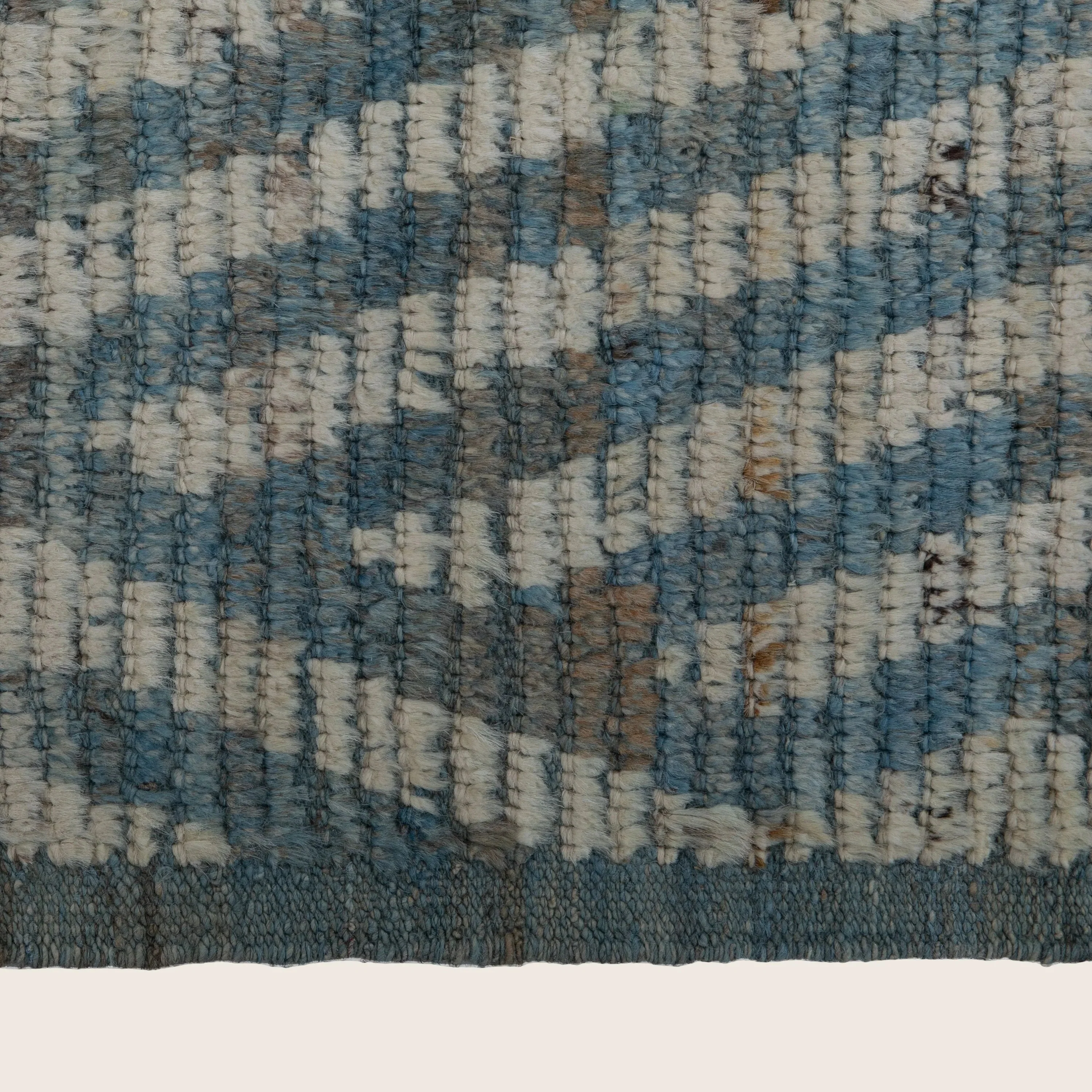 Blue Zameen Transitional Wool Runner - 3'2" x 10'2" - Image 5