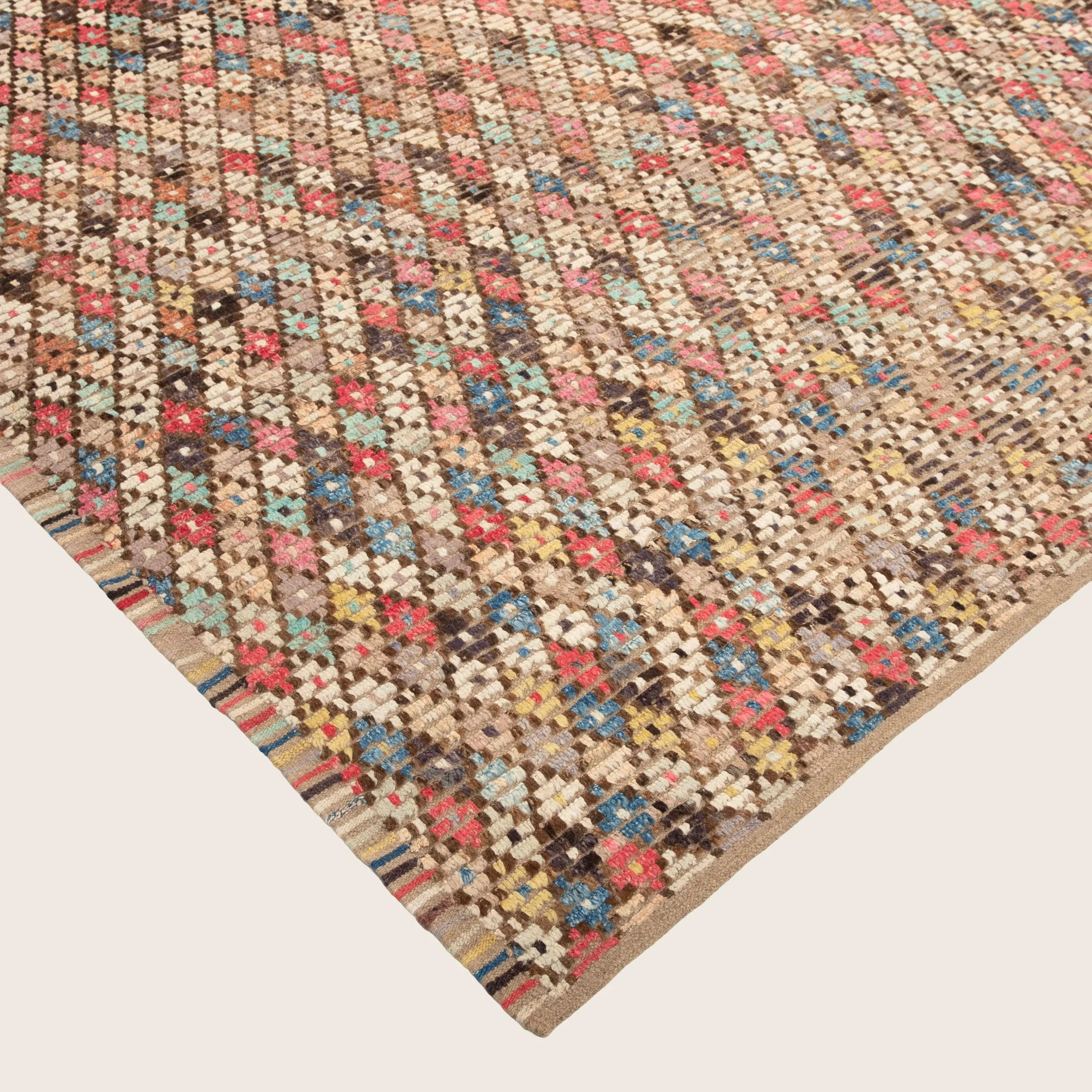 Multicolored Zameen Transitional Wool Rug - 10'0" x 13'8" - Image 3