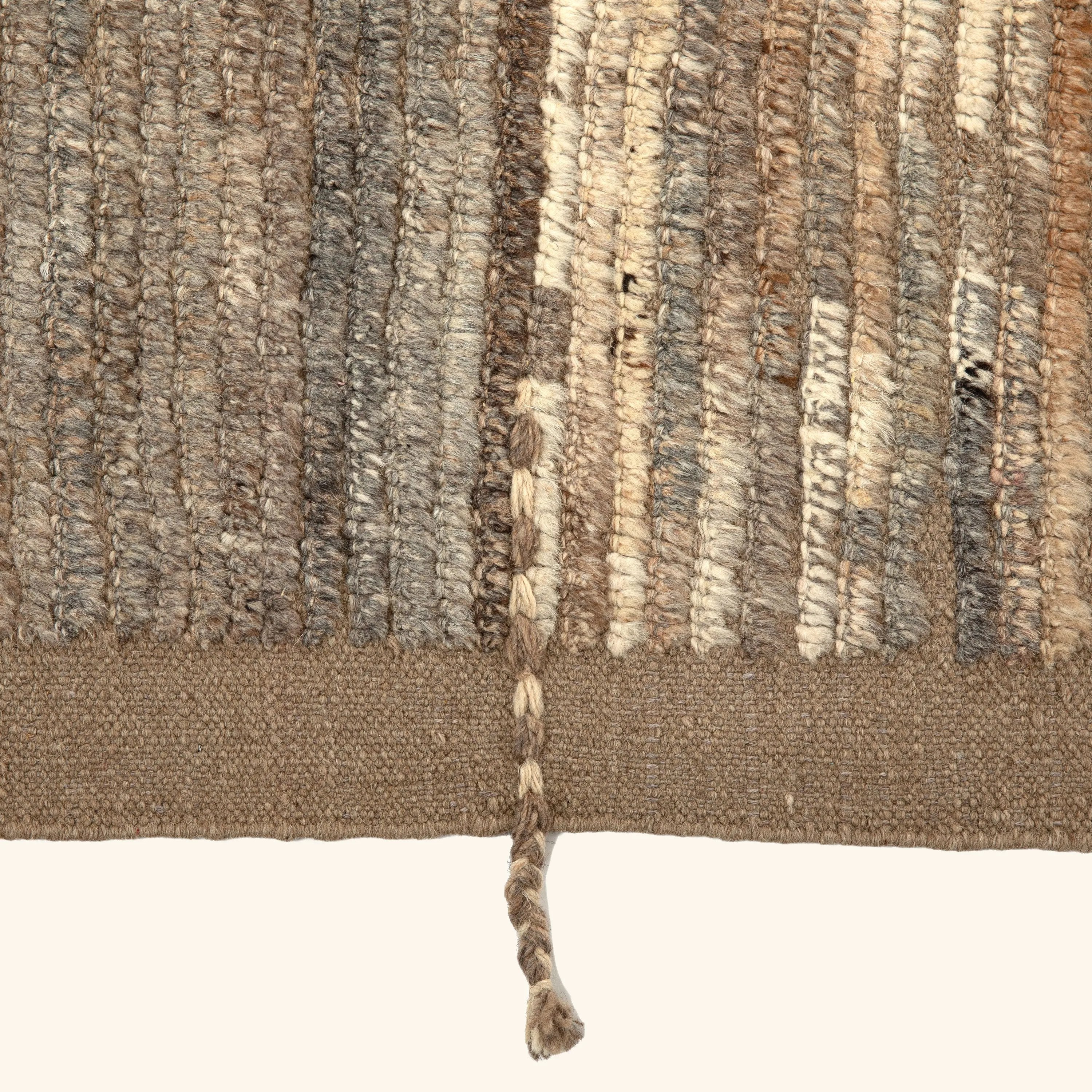 Brown Zameen Transitional Wool Rug - 10'2" x 14'6" - Image 5