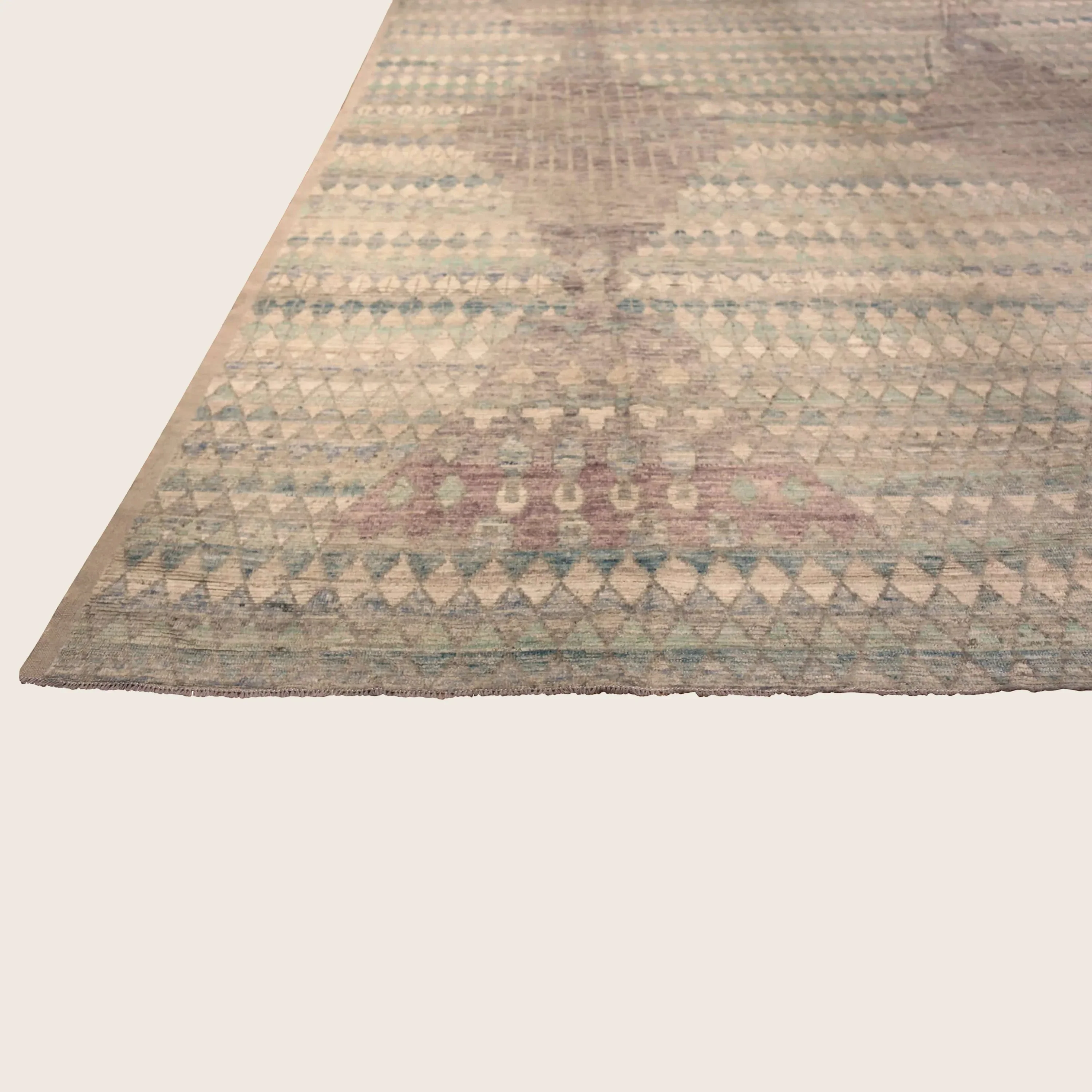 Multicolored Zameen Transitional Wool Rug - 12'8" x 15'5" - Image 7