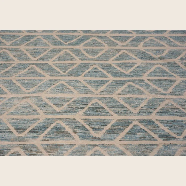 Blue Zameen Transitional Wool Rug - 15'5" x 21'6" - Image 3
