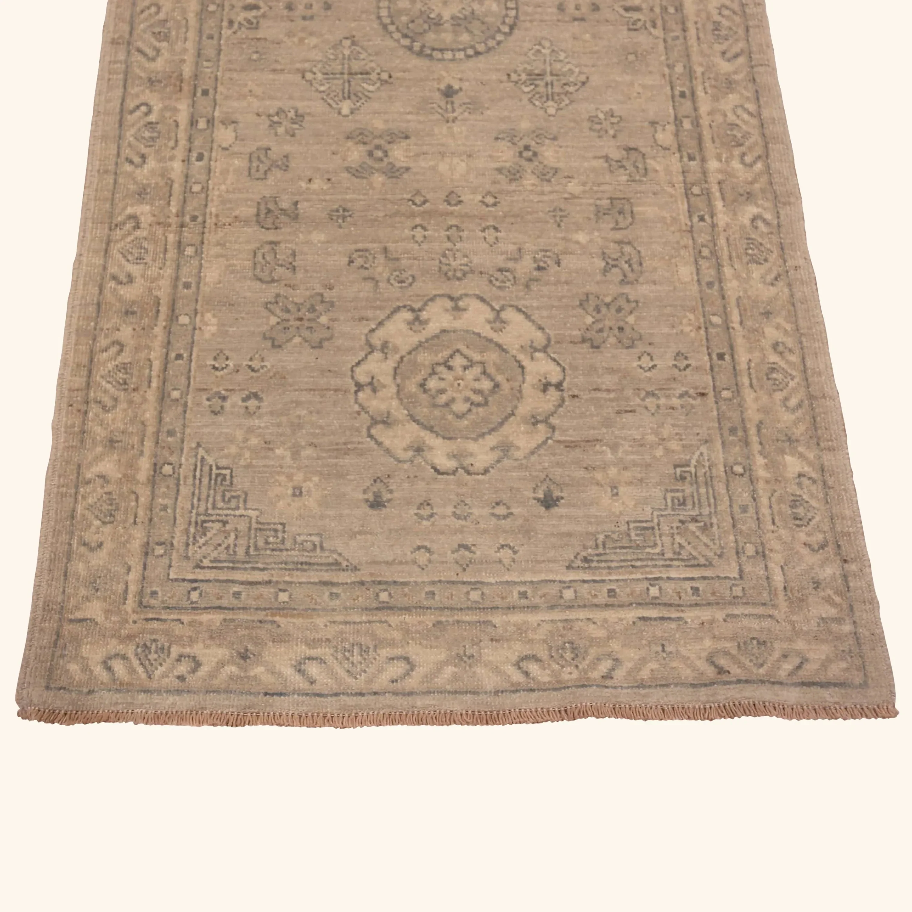 Beige Zameen Transitional Wool Runner - 2'10" x 9'6" - Image 3