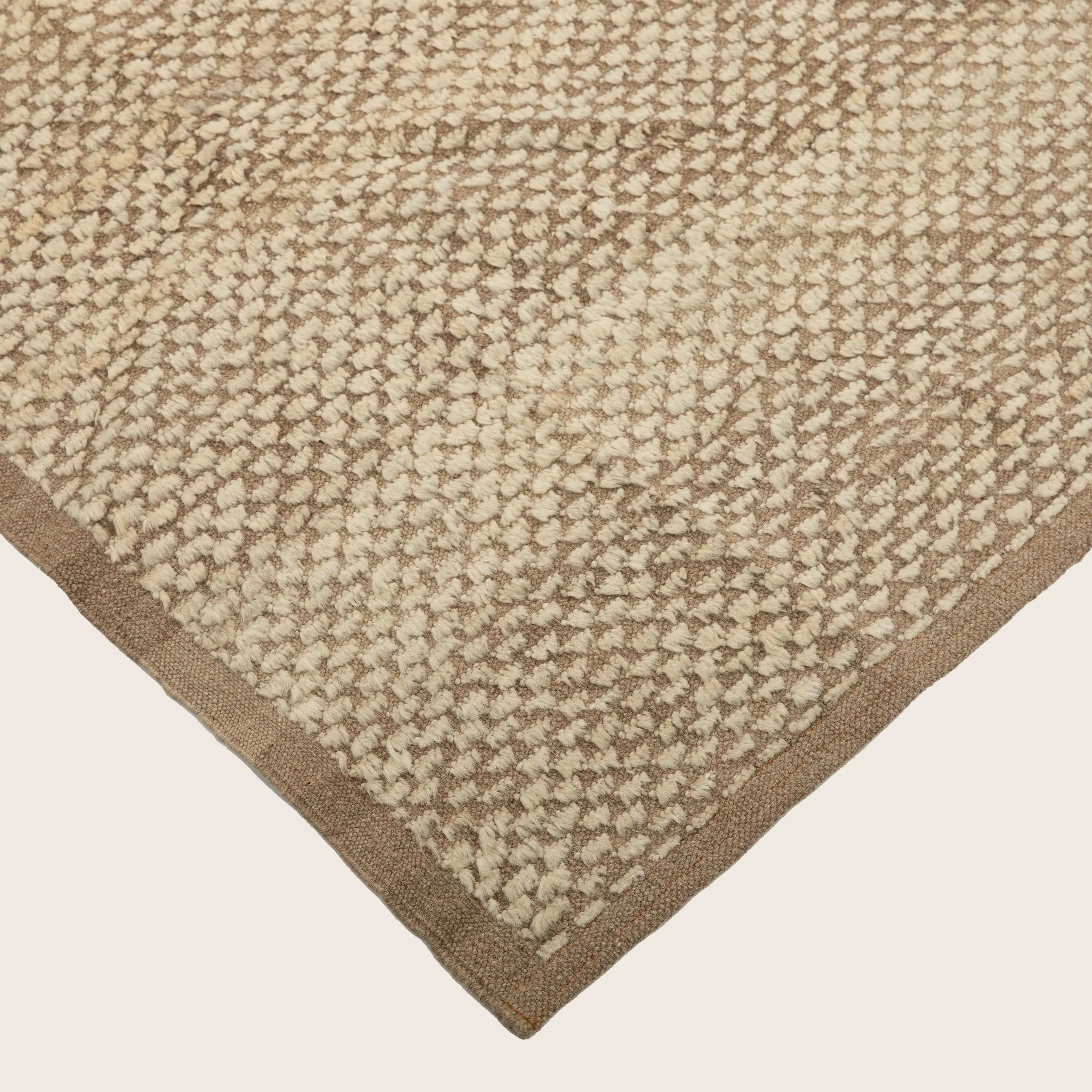 Beige Zameen Transitional Wool Rug - 3'11" x 6'5" - Image 3