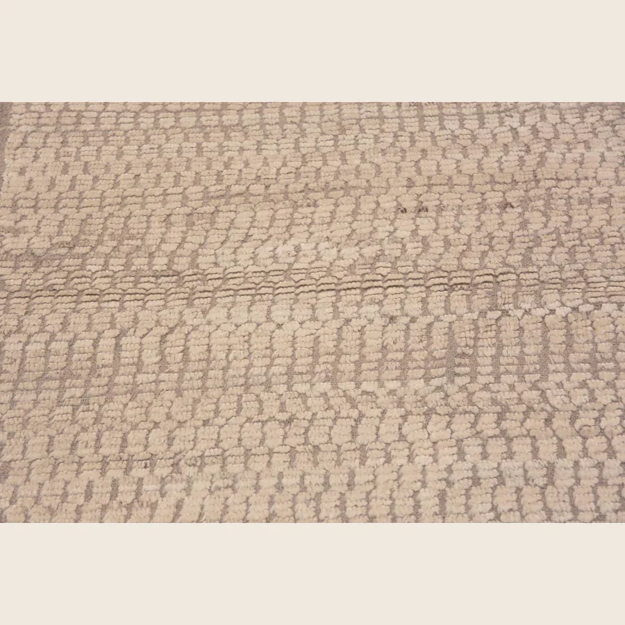 Beige Zameen Transitional Wool Runner - 3'4" x 9'5" - Image 3