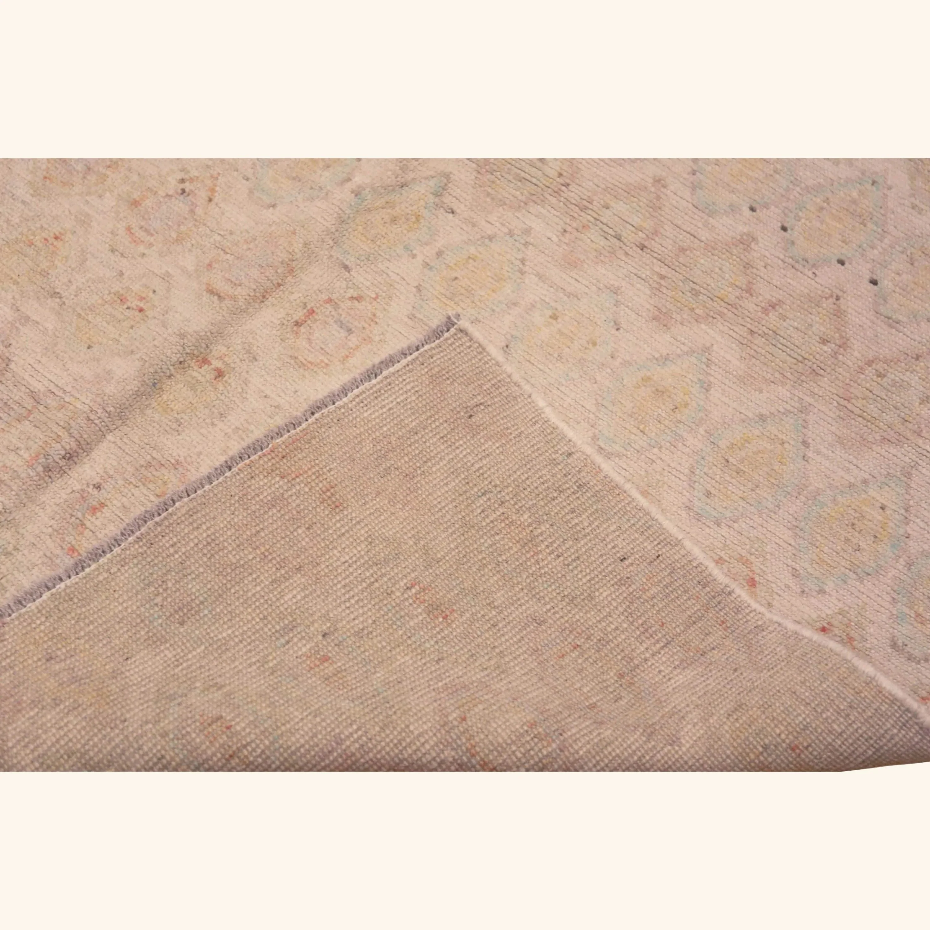 Beige Zameen Transitional Wool Rug - 4'10" x 6'5" - Image 7