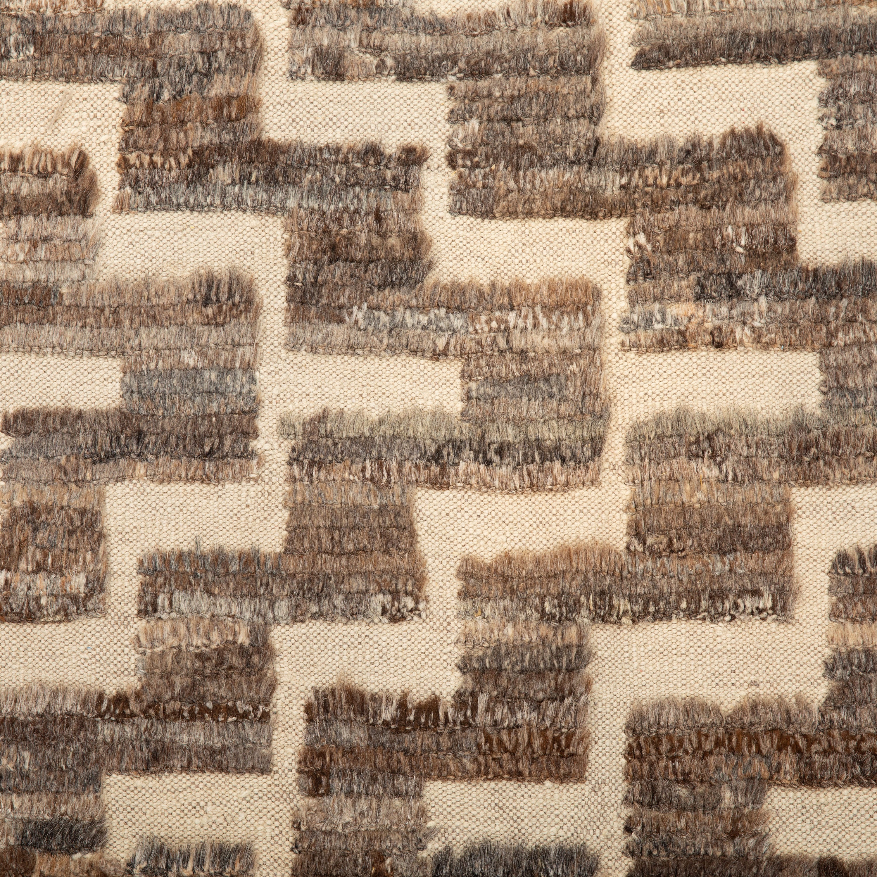 Brown Zameen Transitional Wool Rug - 5'2" x 7'7" - Image 2