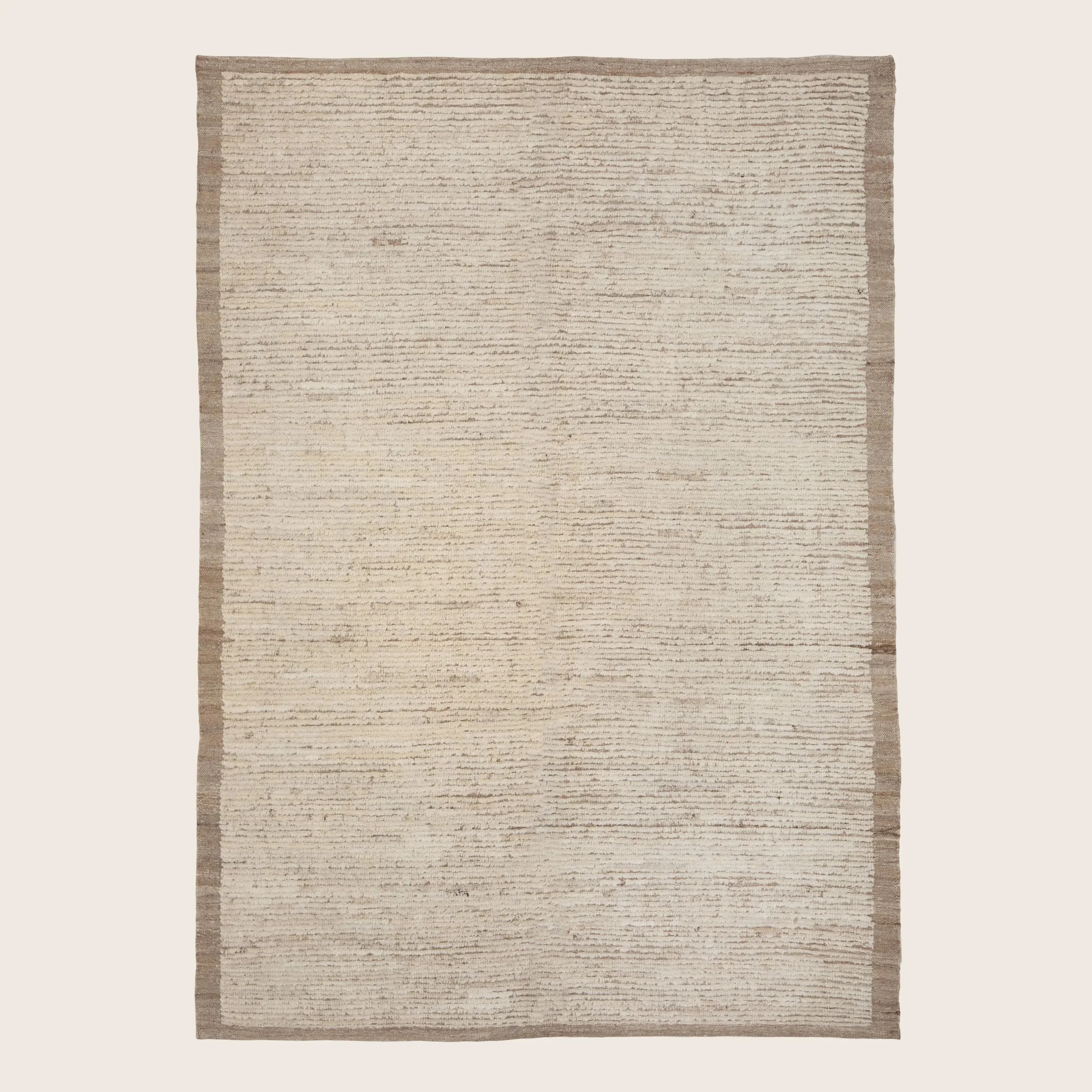 Natural Zameen Transitional Wool Rug - 5'6" x 7'5"