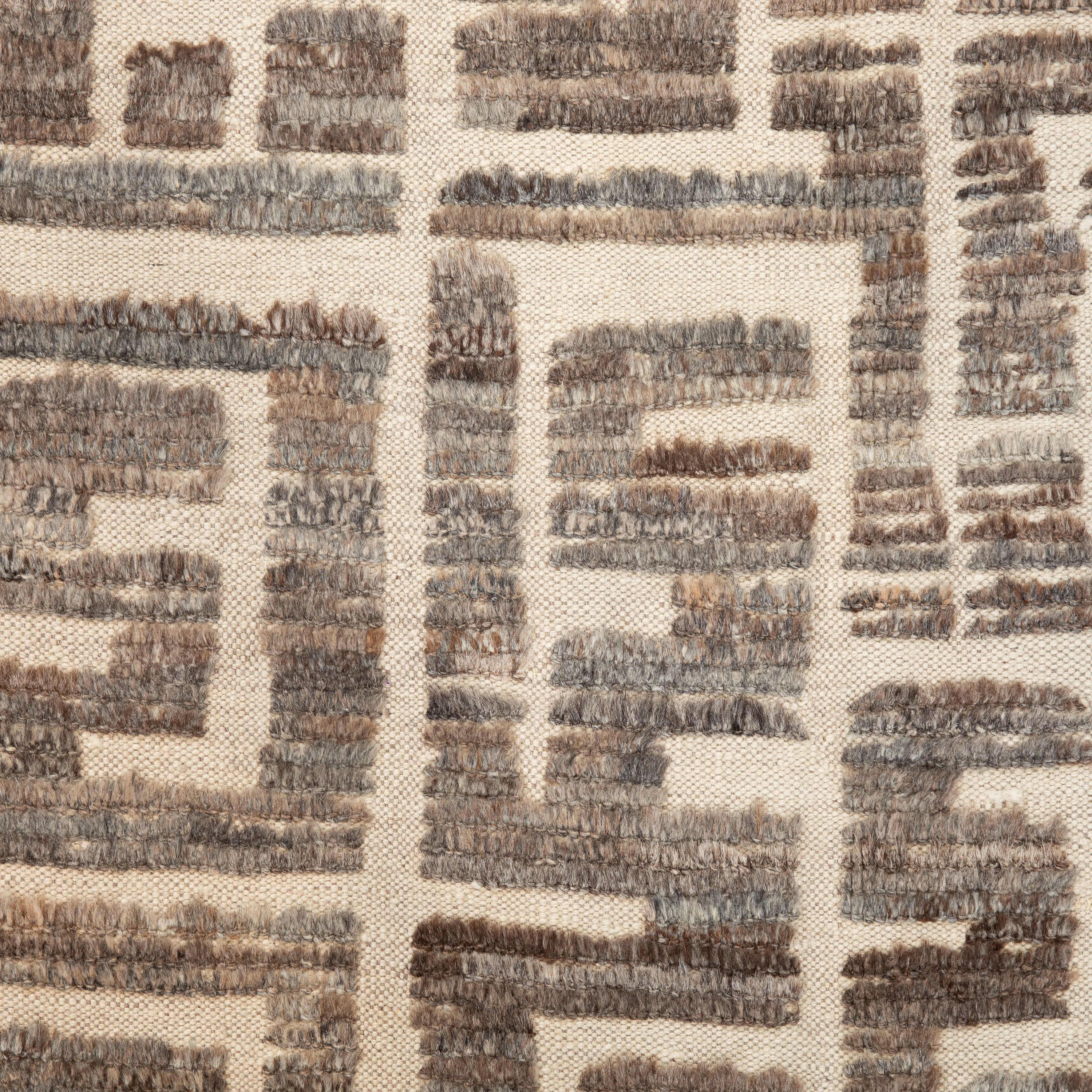 Brown Zameen Transitional Wool Rug - 6'1" x 6'5" - Image 2