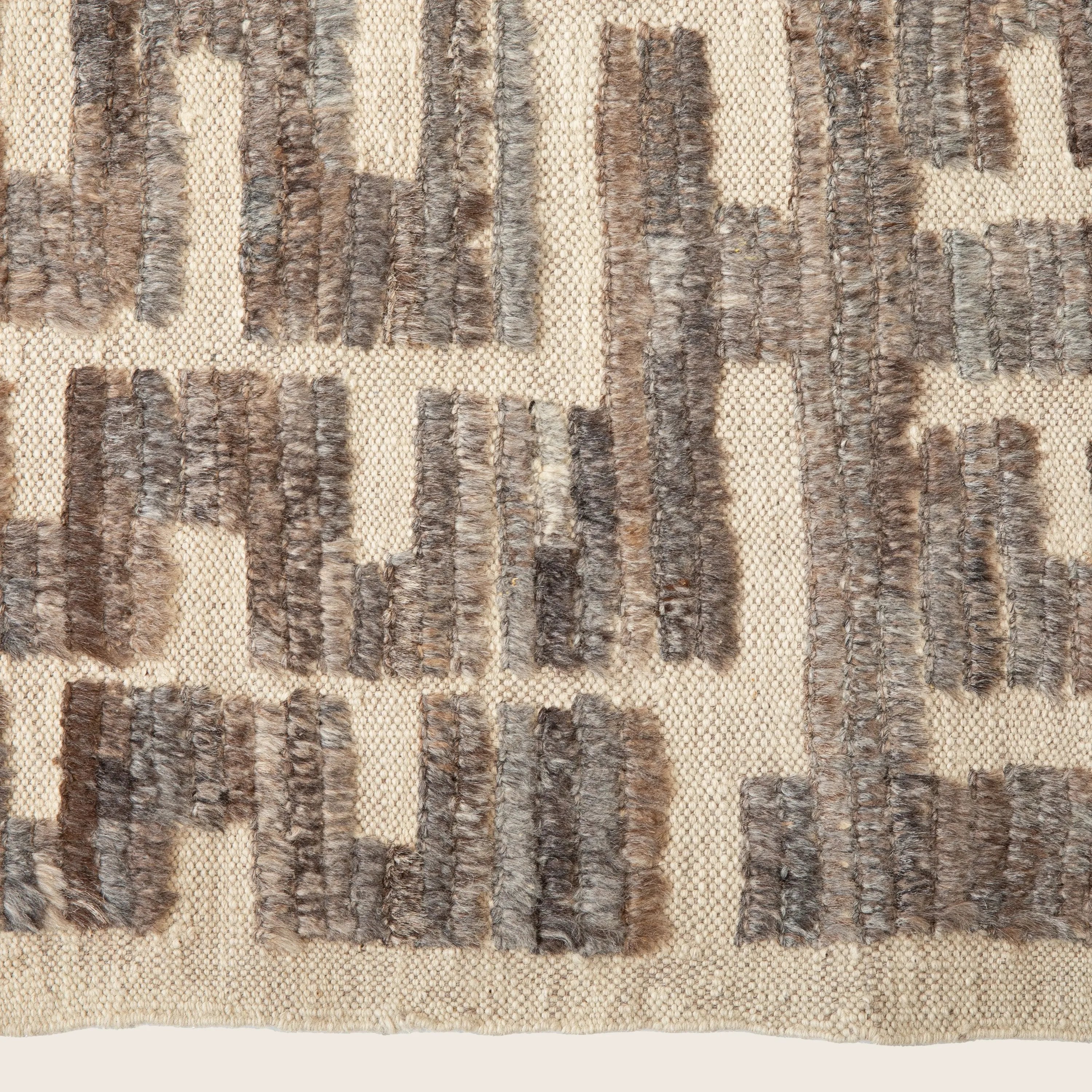Brown Zameen Transitional Wool Rug - 6'1" x 6'5" - Image 5
