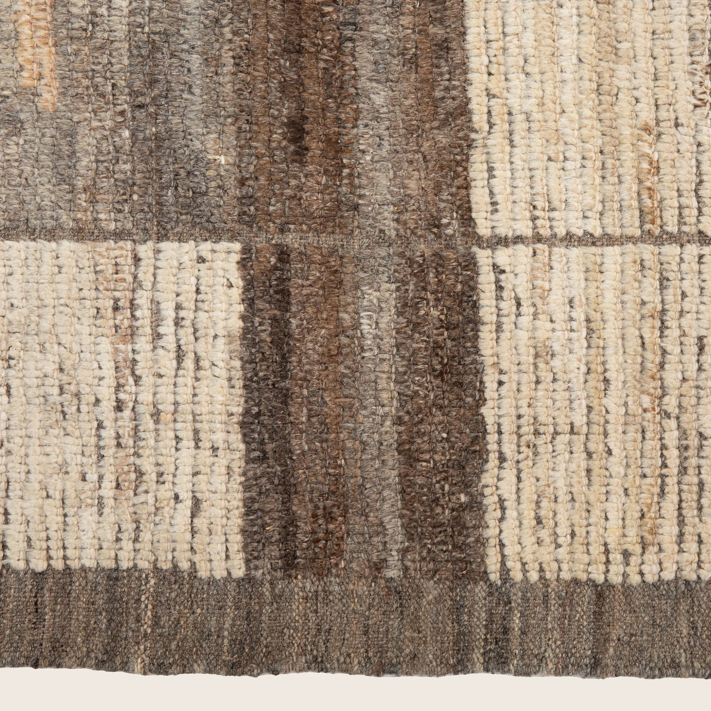 Brown Zameen Transitional Wool Rug - 6'8" x 10'2" - Image 5