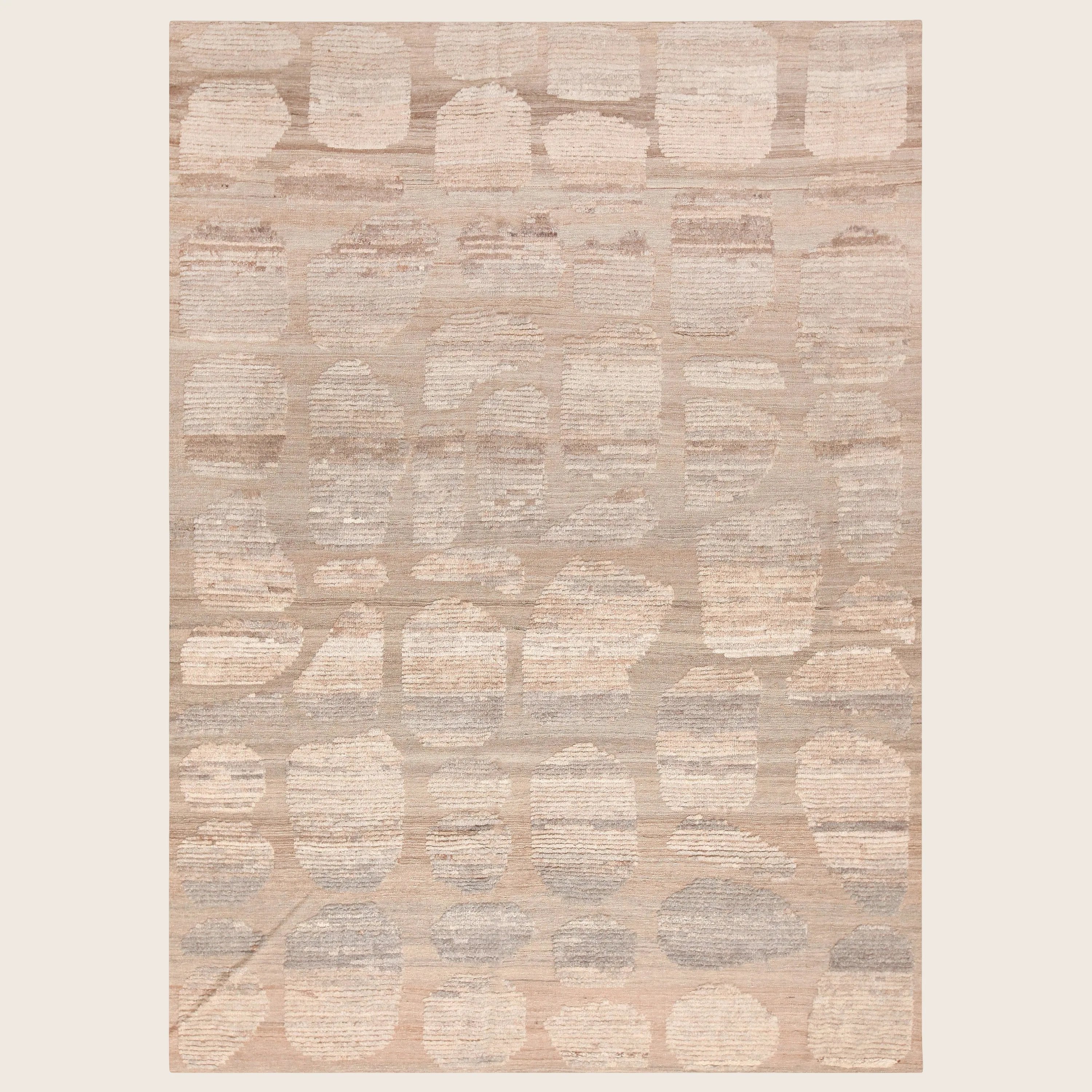 Natural Zameen Transitional Wool Rug - 7'1" x 9'10"