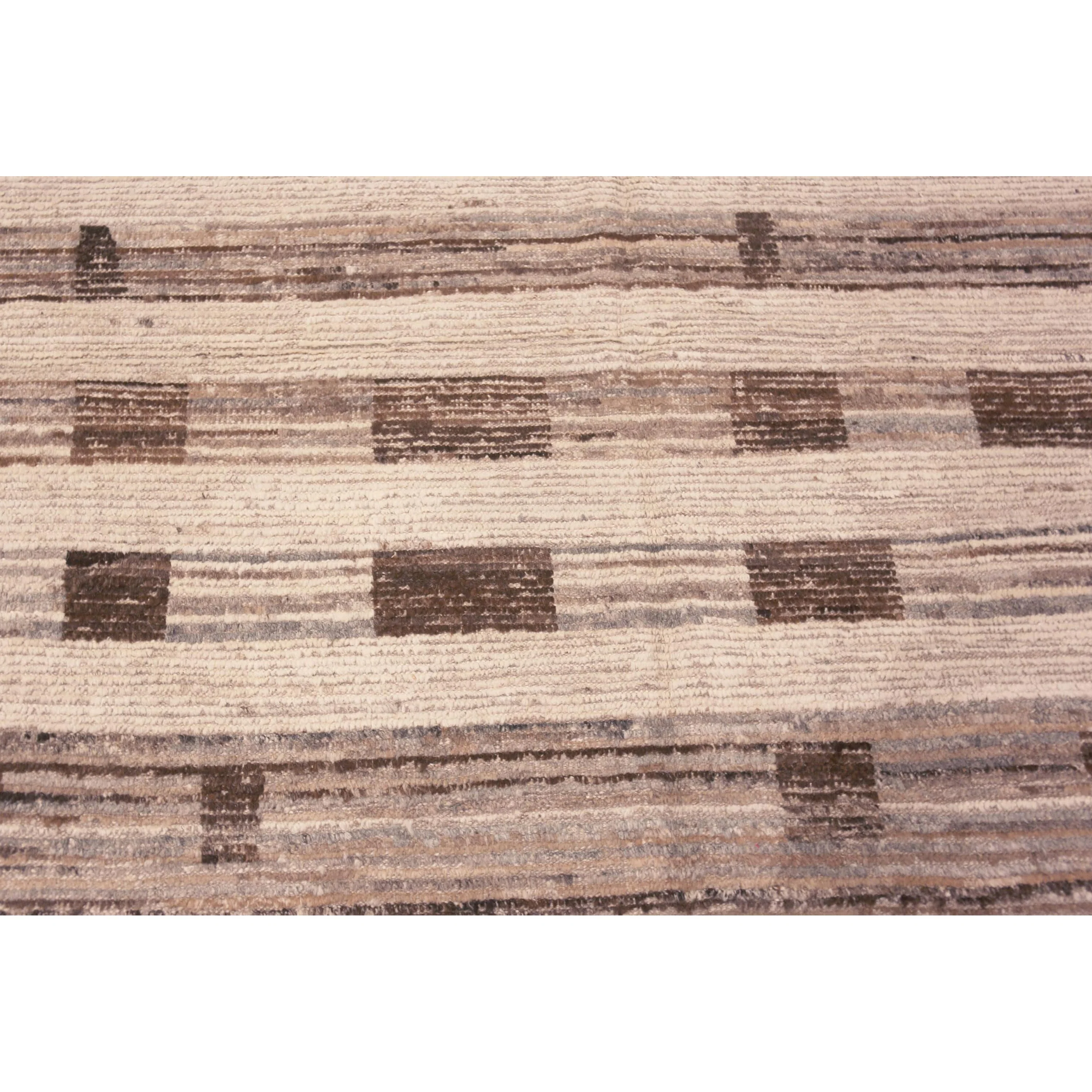 Brown Zameen Transitional Wool Rug - 7'2" x 9'7" - Image 4
