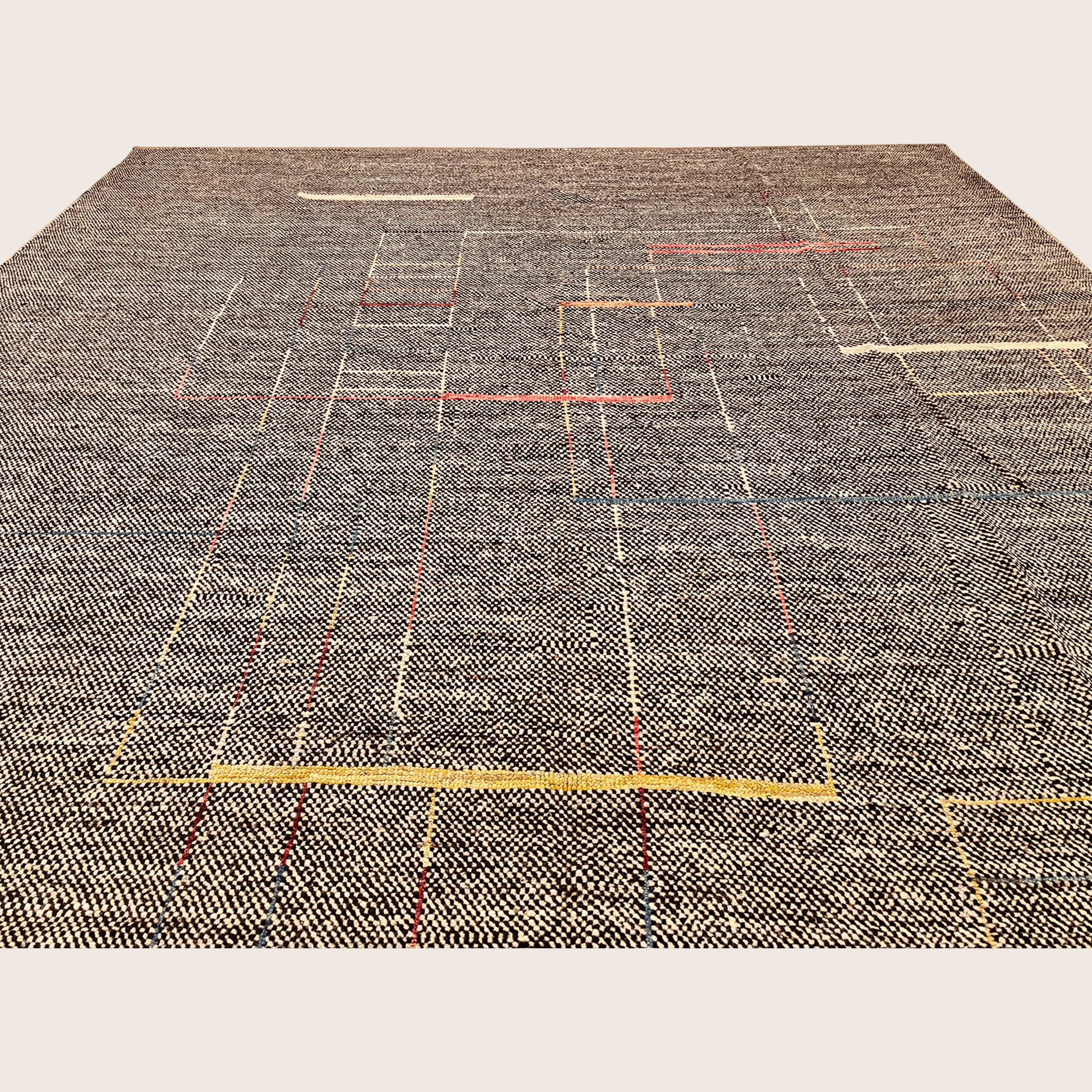 Brown Zameen Transitional Wool Rug - 8'10" x 11'11" - Image 10