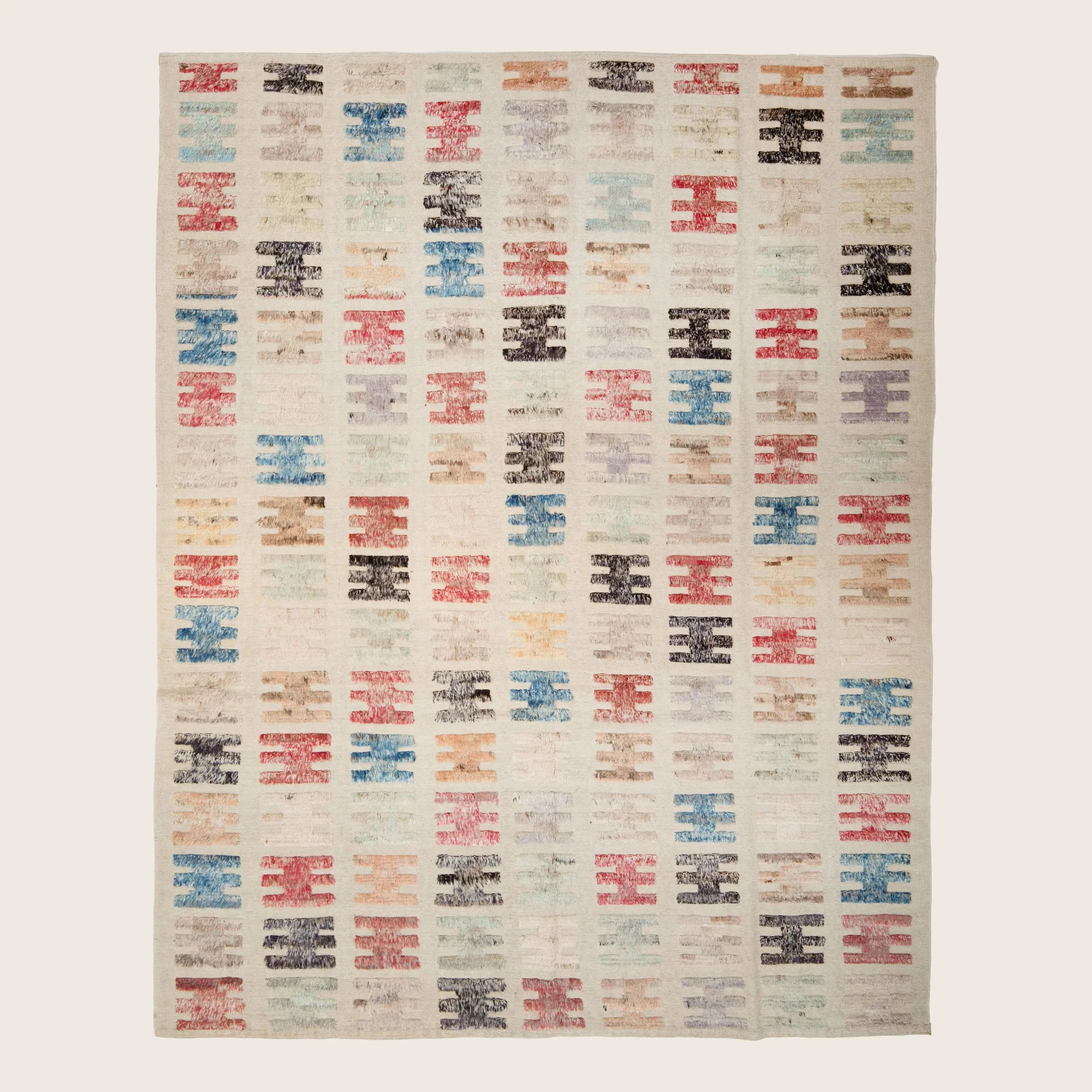 Multicolored Zameen Transitional Wool Rug - 8'4" x 10'4"